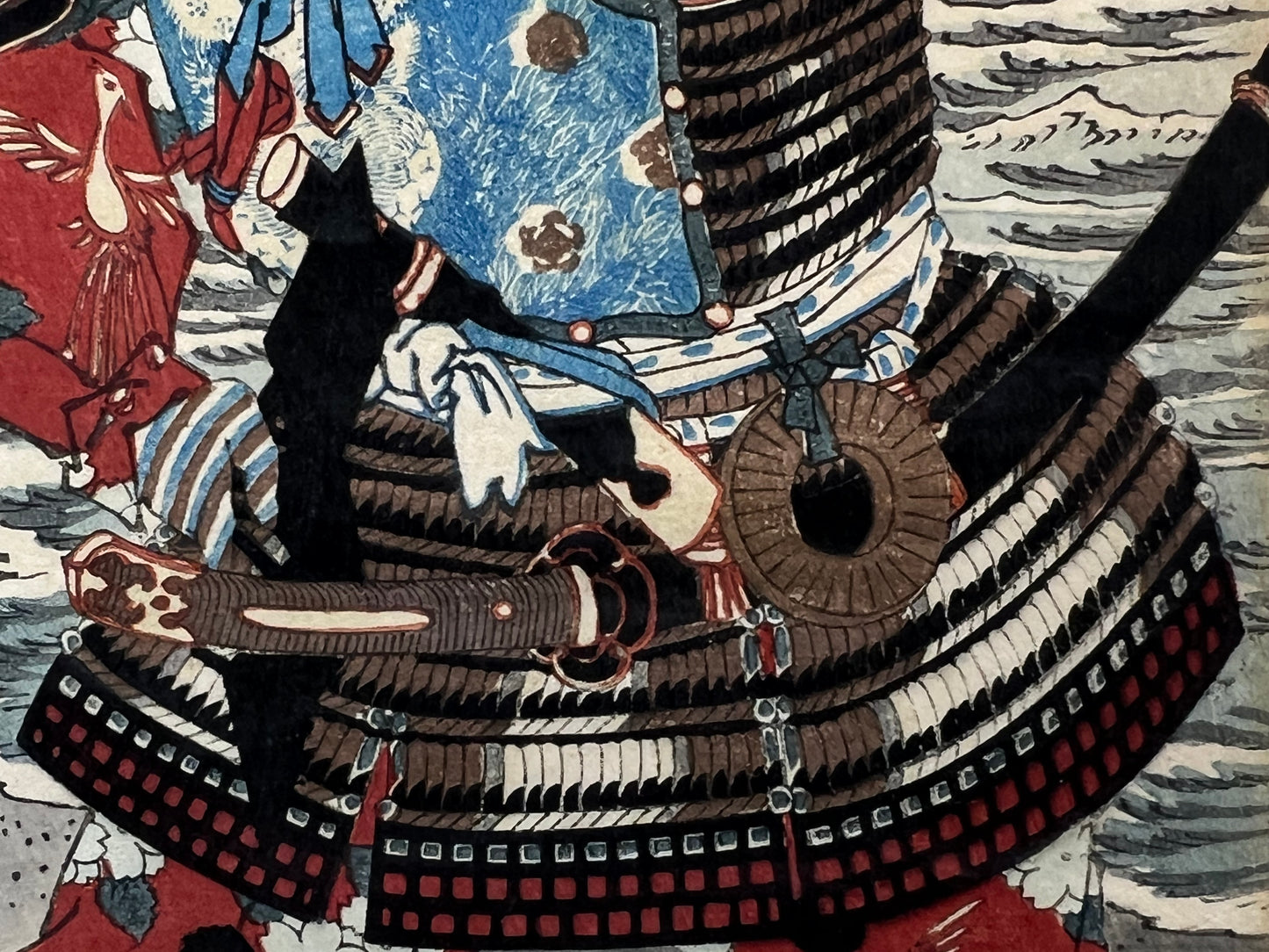 Yoshitoshi Giclee Woodblock Print Hachiro "Courageous Warriors" Series 10"X14"