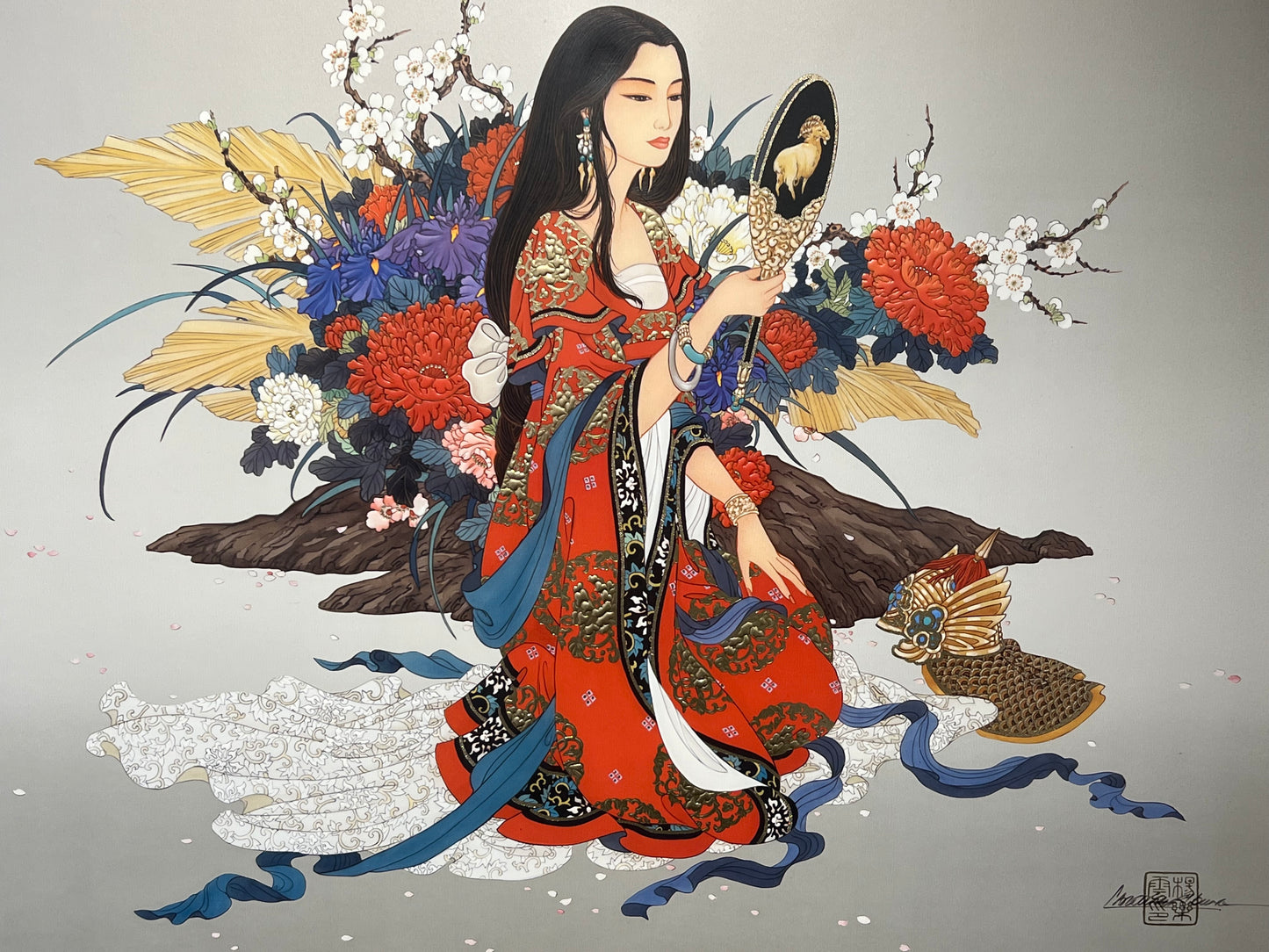 Caroline Young Framed Limited Print "Courage & Devotion" 27" x 33"