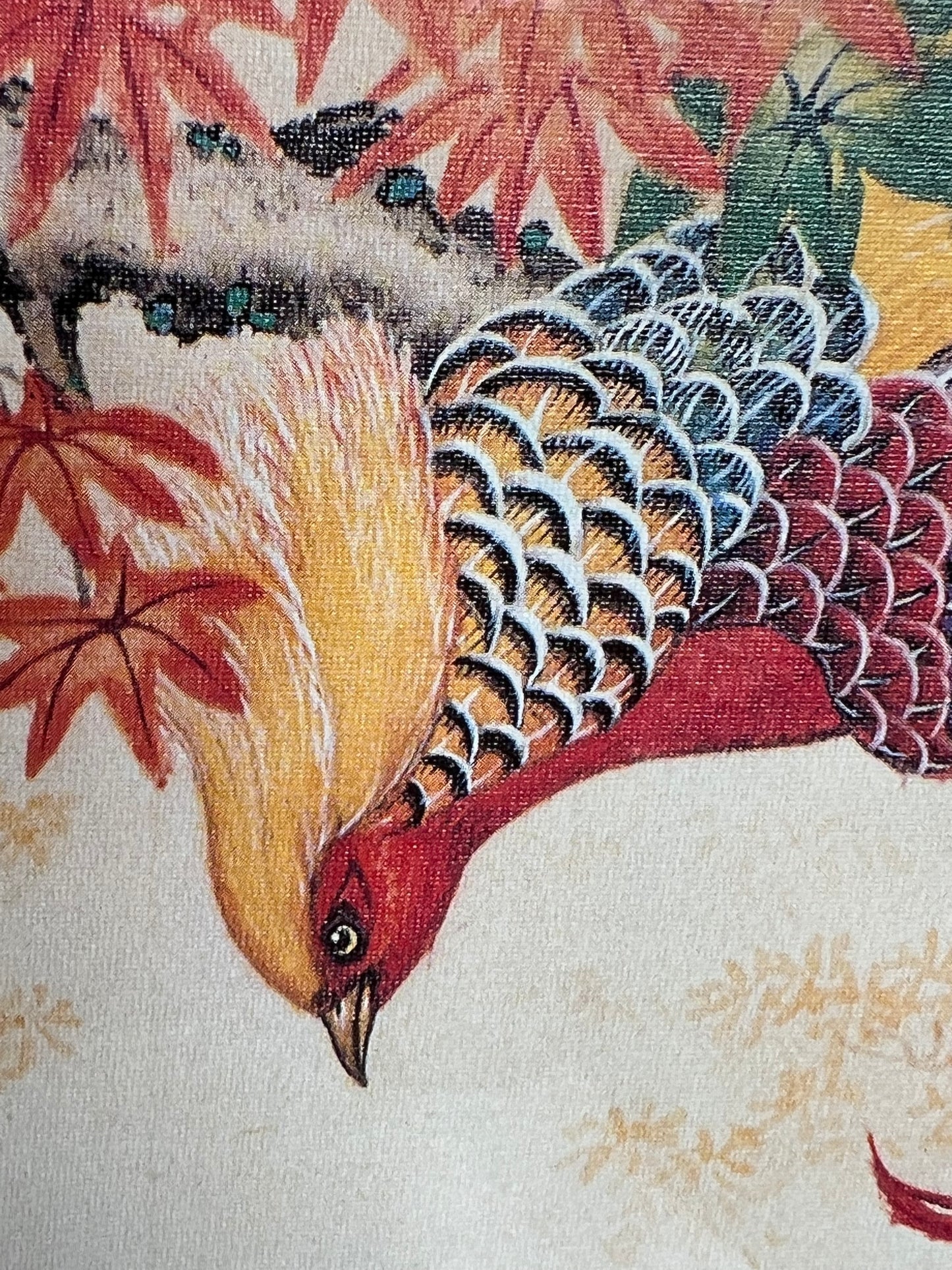 Wei Tseng Yang Framed Print "The Dance of Autumn" 17"x30"