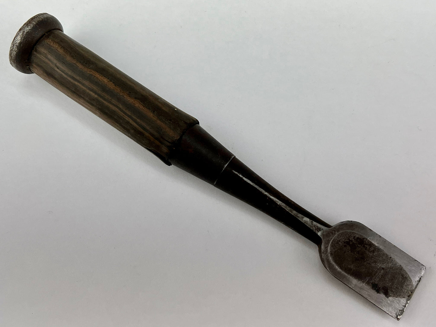 Vintage Japanese Signed Nomi Chisel 7/8" (23mm) Forged Iron Blade & Macassar Ebony Handle