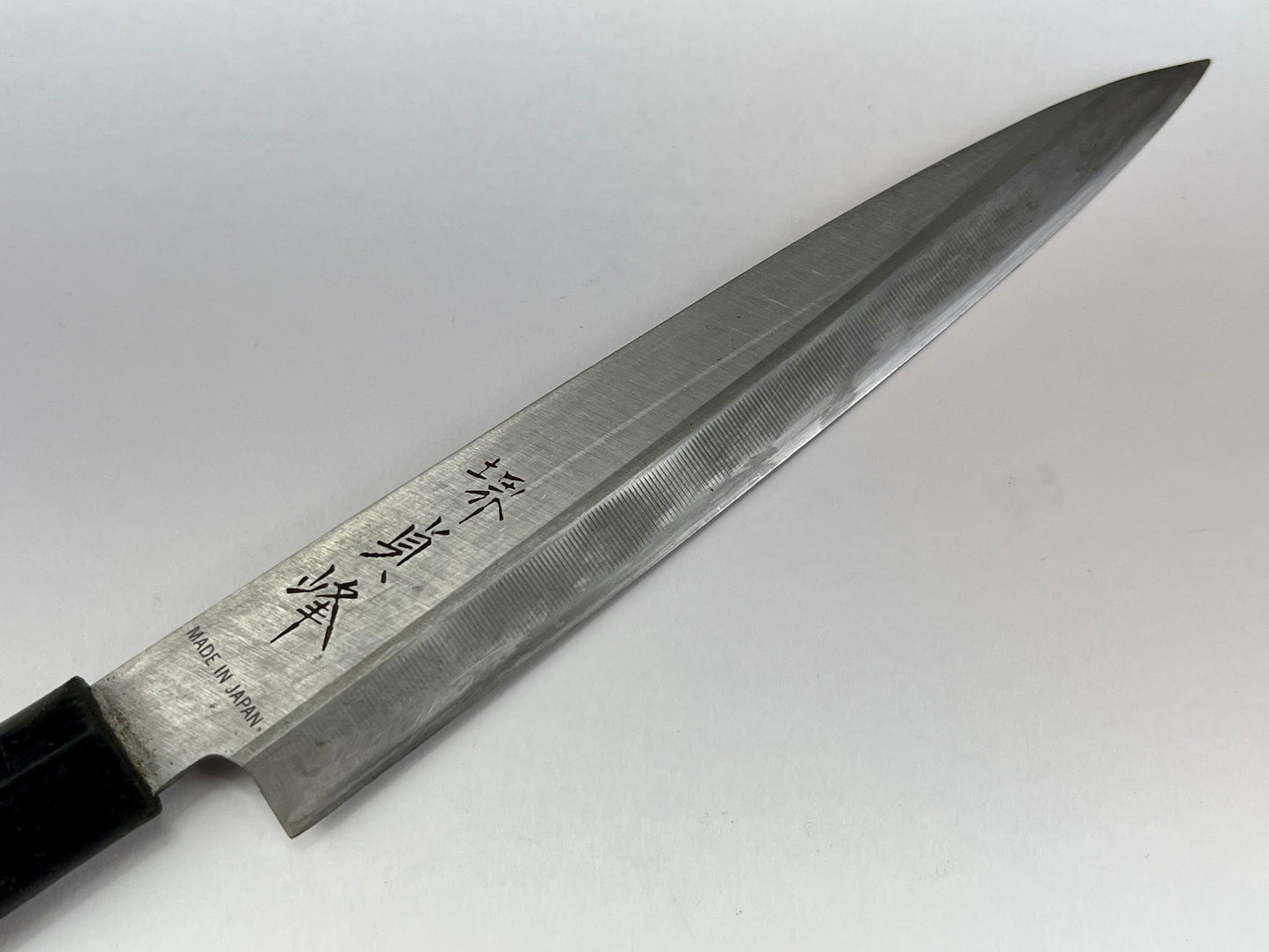 Vintage Japanese Signed 堺貞峰 Chef's Sashimi Sushi 6.5" Knife Laminated Samurai Steel