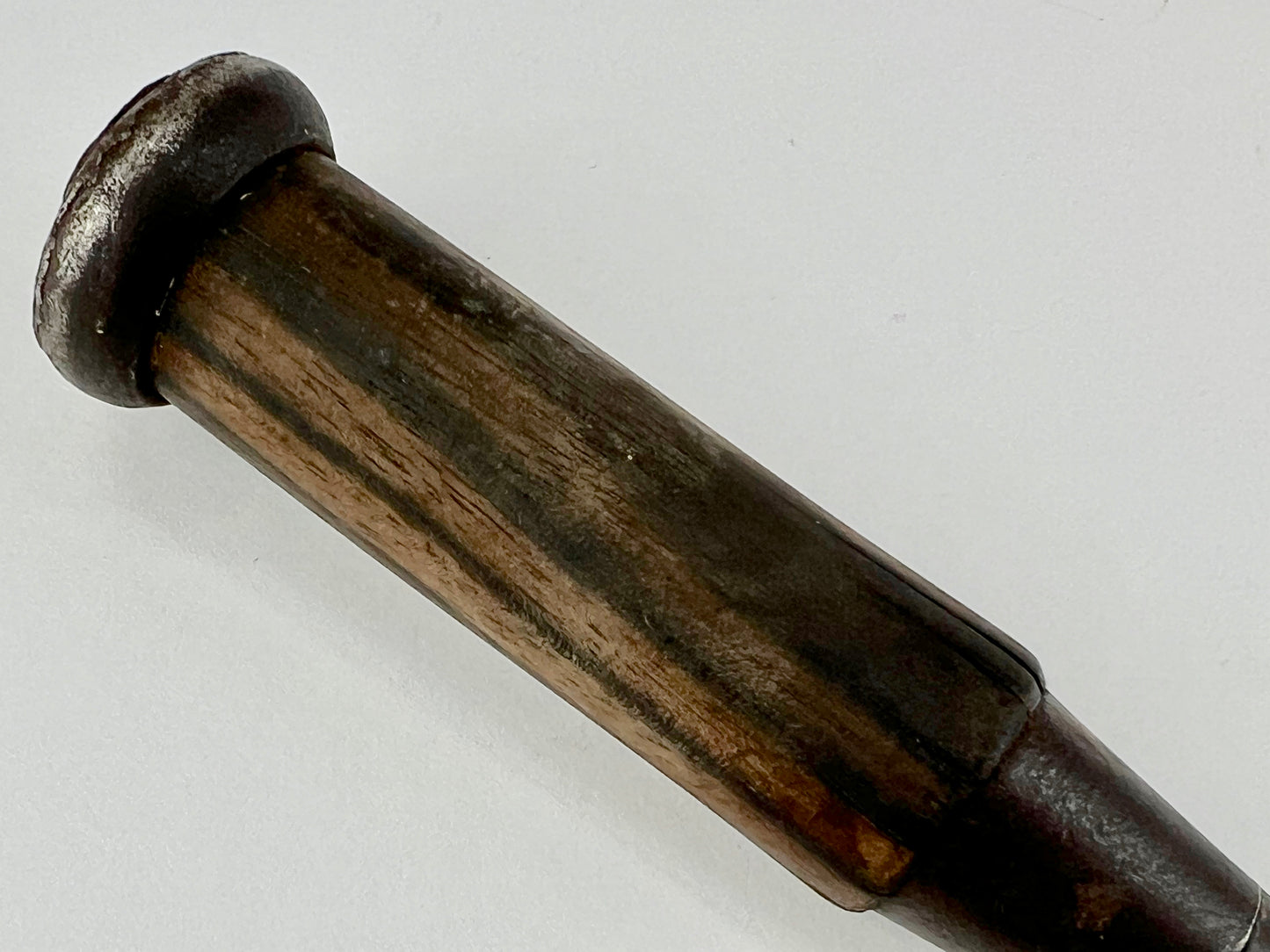 Vintage Japanese Signed Nomi Chisel 1 1/8" (30mm) Forged Iron Blade & Macassar Ebony Handle