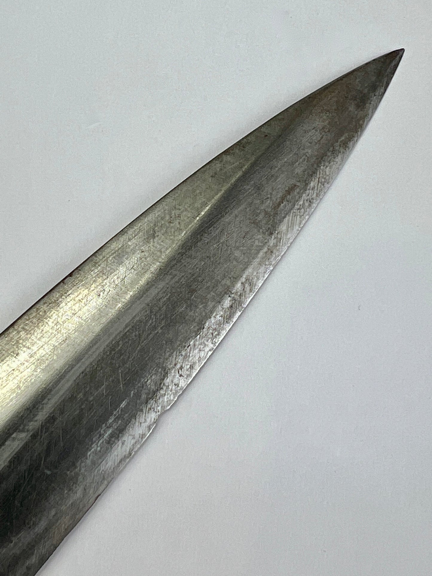 Vintage Japanese Signed 源正房 Chef's Sashimi Sushi 10" Knife Laminated Samurai Steel