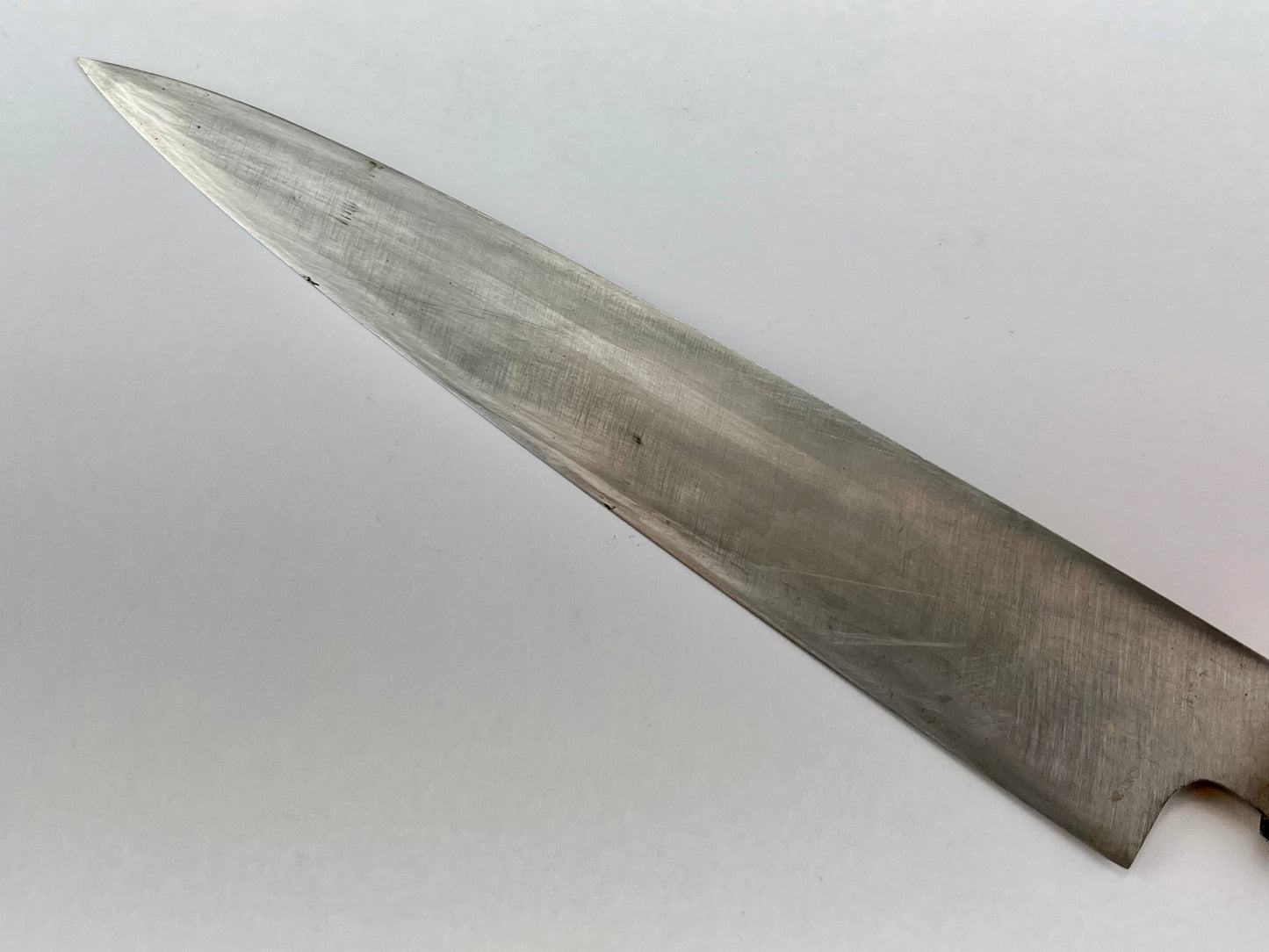Vintage Japanese Signed 堺貞峰 Chef's Sashimi Sushi 6.5" Knife Laminated Samurai Steel