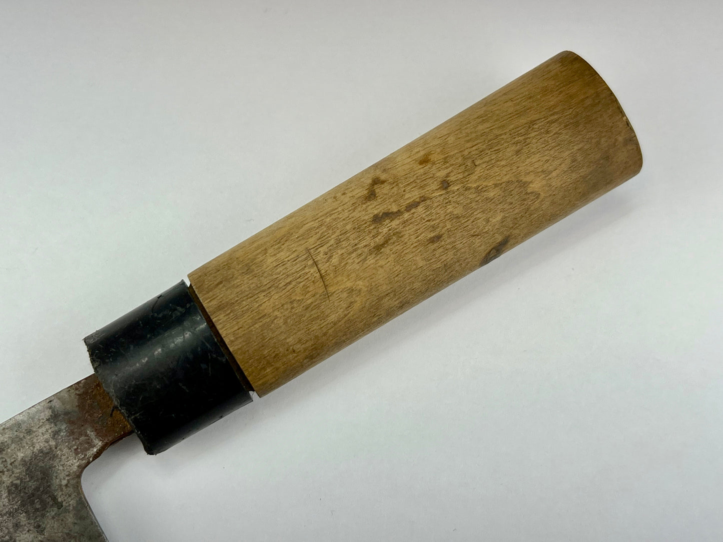 Vintage Japanese Signed Chef's Nakiri Hocho Sushi 6.5" Knife Laminated Samurai Steel