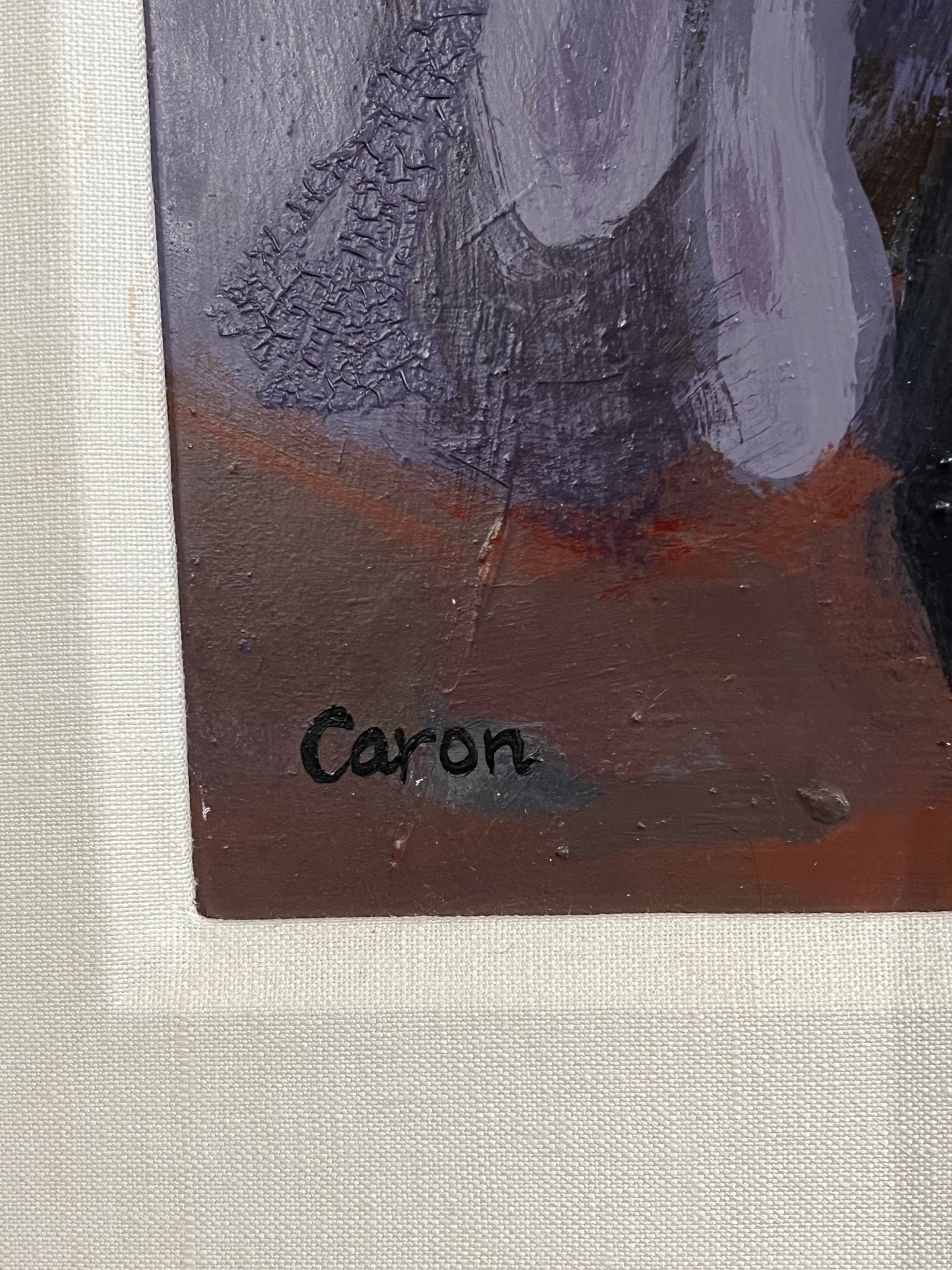 Sidonie Caron Framed Original Painting "A Geisha and a Maiko" 37.5"x48"