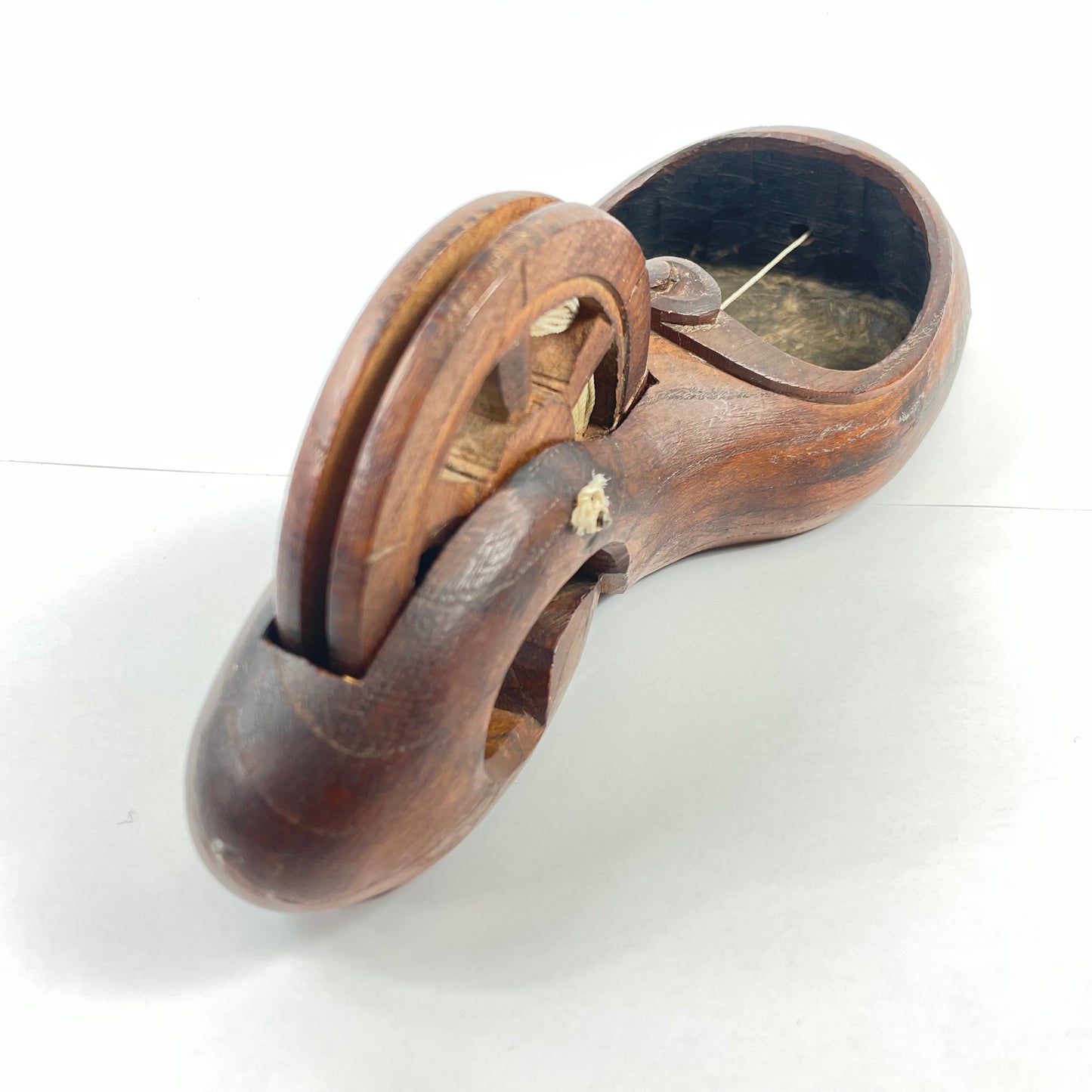 Sumitsubo Snap Line Tool Japanese Hand Carved Ink Line Traditional Carpentry