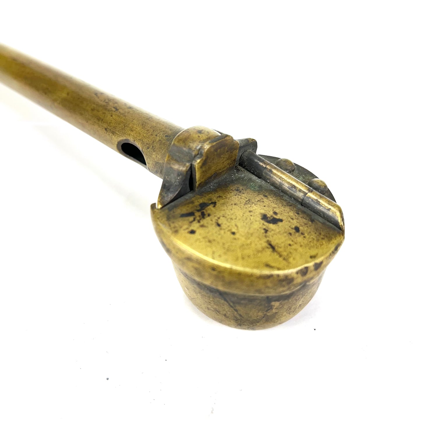 Yatate Japanese Portable Inkpot and Brush Meiji Period Holder 8.5”