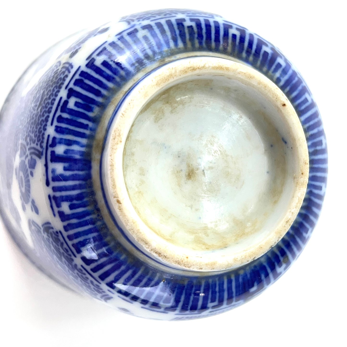 Antique Japanese Meij Era c1910 stenciled Imari Sobachoko Ceramic