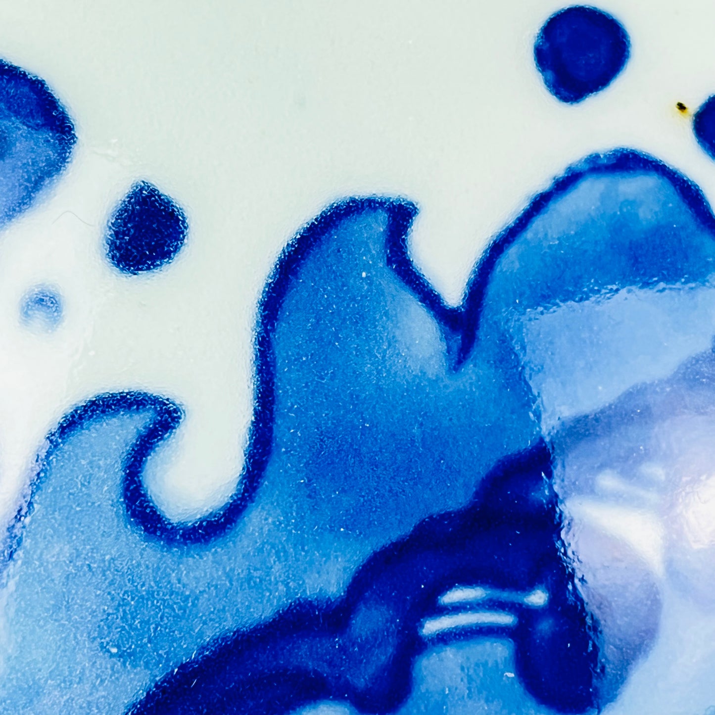 Antique Japanese Meiji (c 1860) Imari Vase Rabbit & Waves 11"