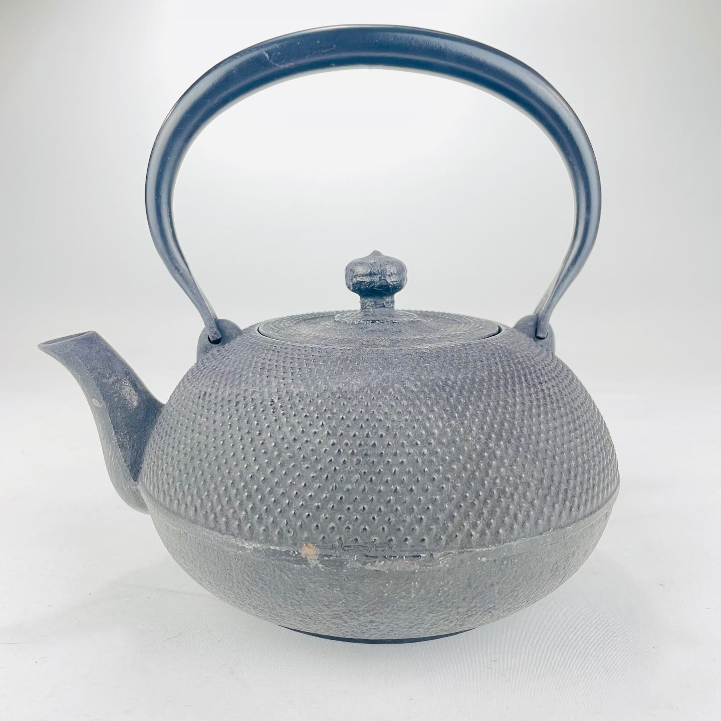 Antique Japanese (c.1930) Iron Kettle Tetsubin Fully Restored Functional 8” Diameter
