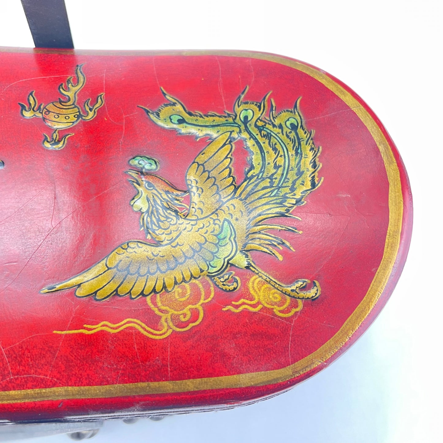 Antique Complete Chinese Mahjong in two Teared Leather Box