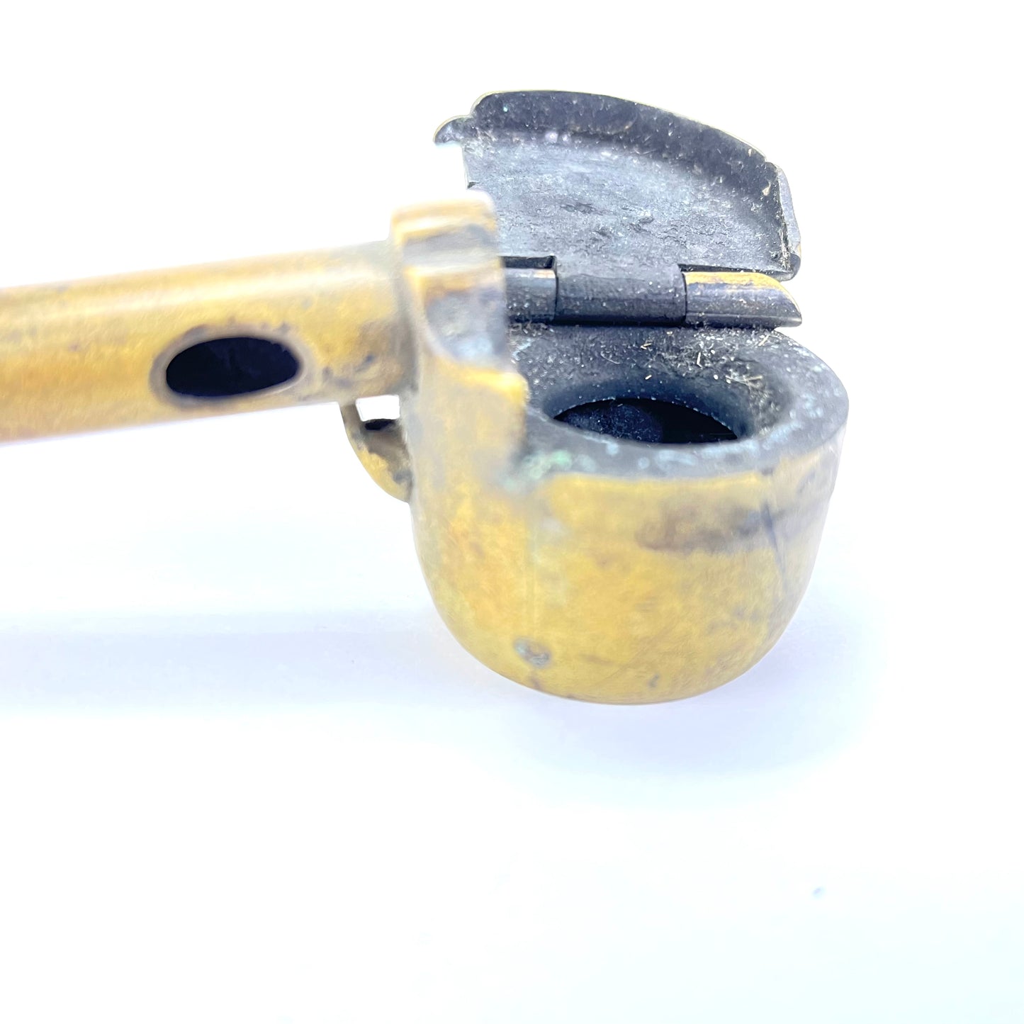 Yatate Japanese Portable Inkpot and Brush Meiji Period Holder 8.5”