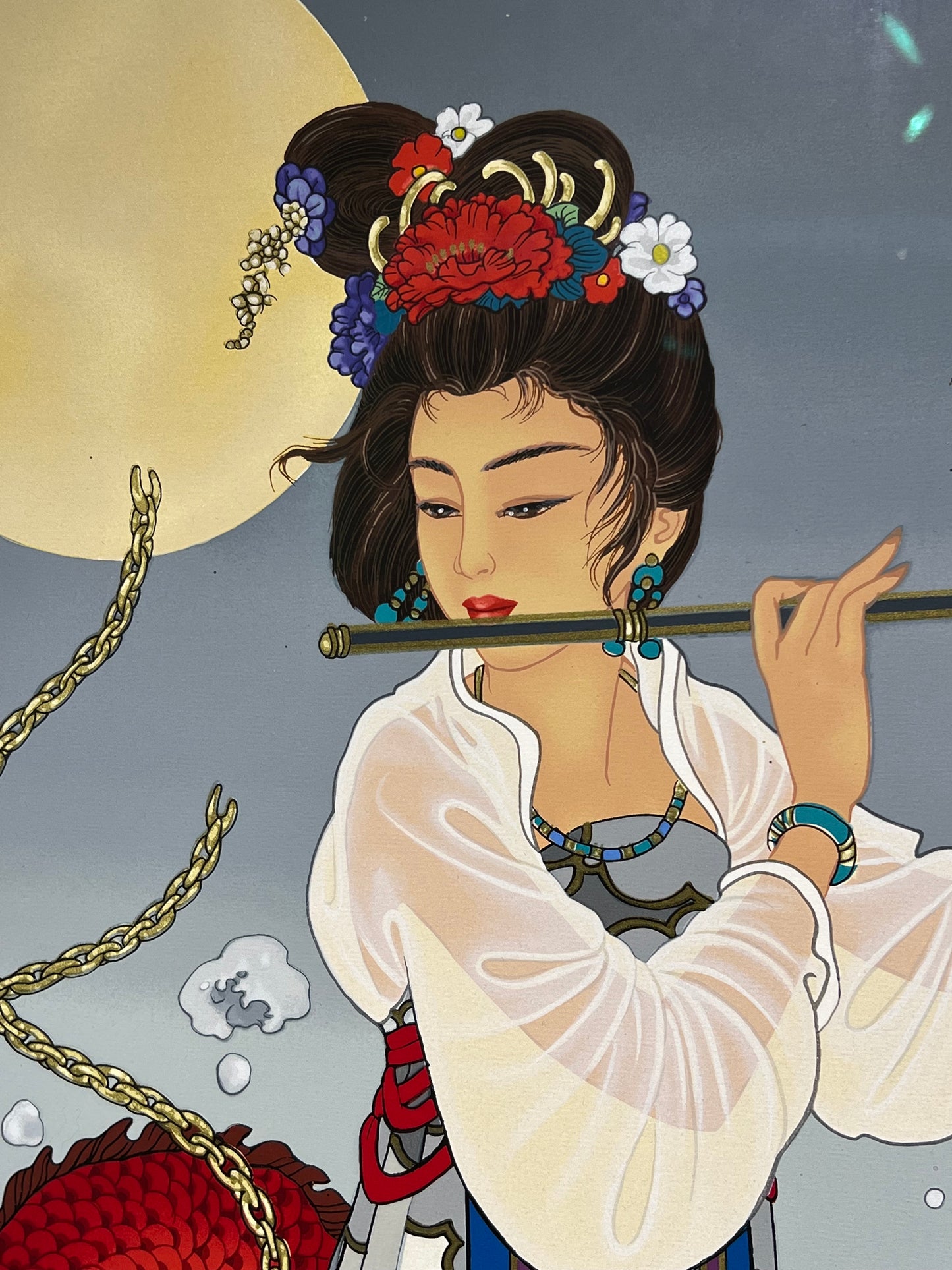 Caroline Young Framed Limited Print "Dragon King's Daughter" 47"x37"