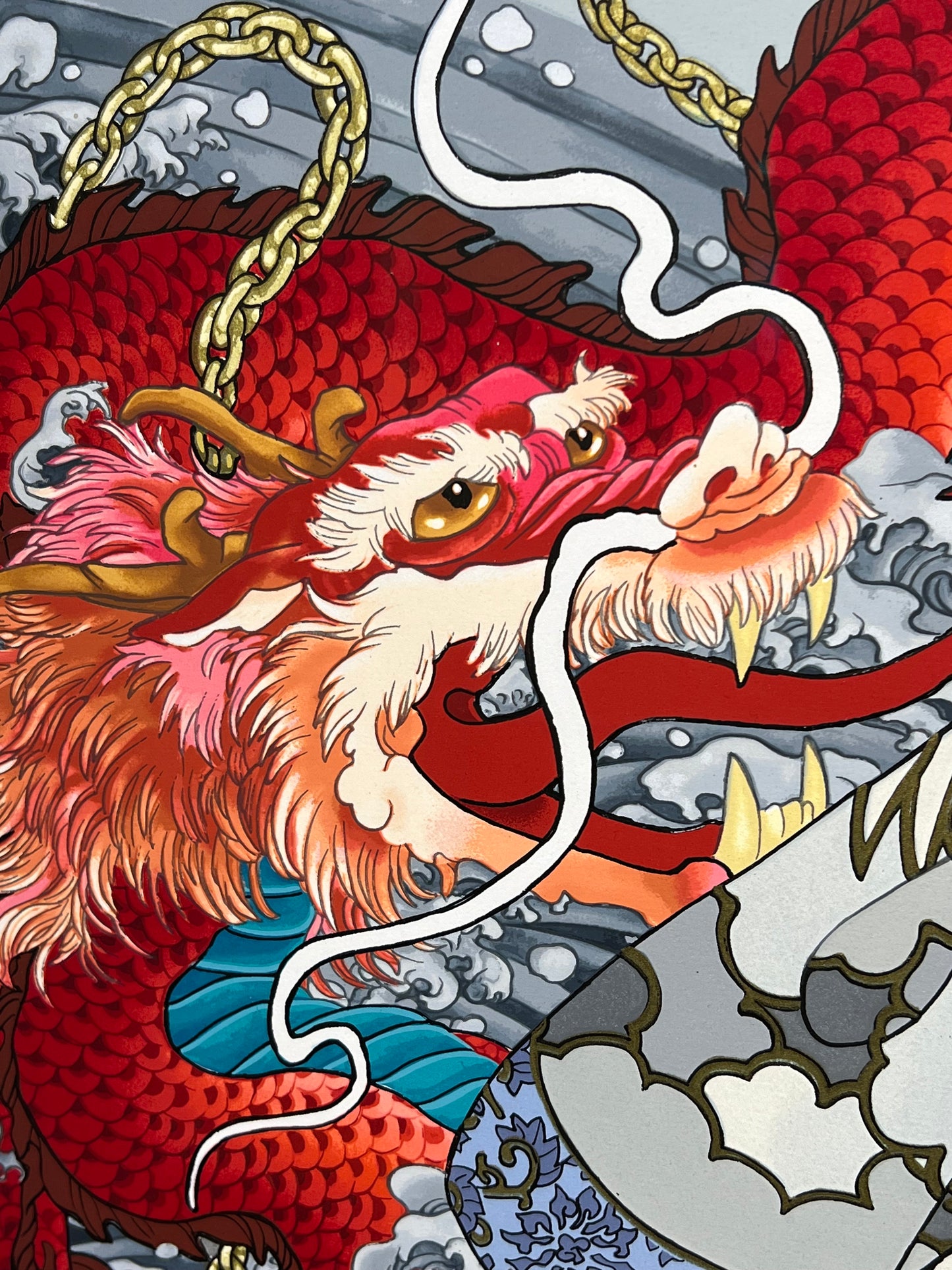 Caroline Young Framed Limited Print "Dragon King's Daughter" 47"x37"