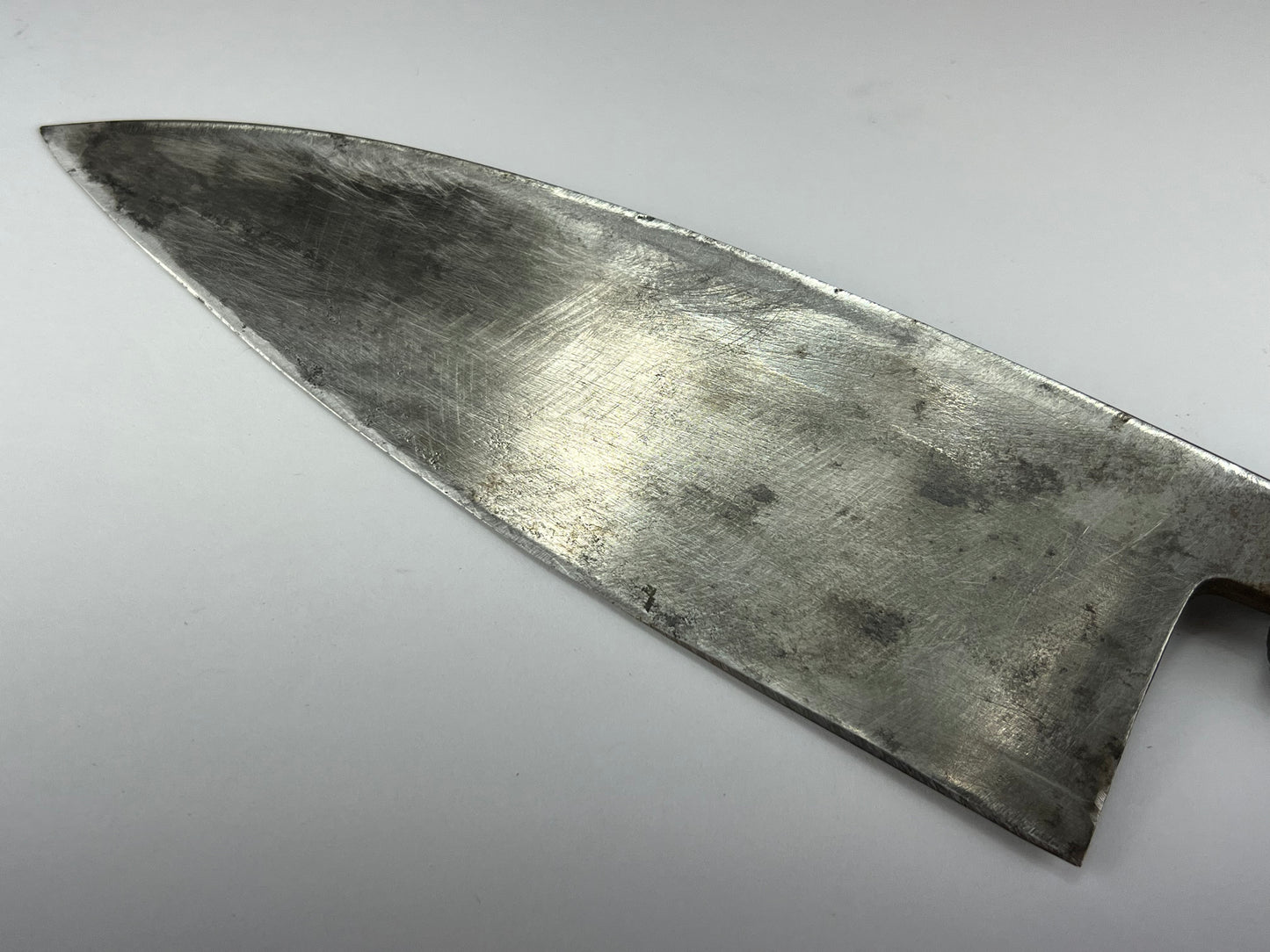 Vintage Japanese Signed 歌貞 Chef's Deba Hocho Sushi 6" Knife Laminated Samurai Steel