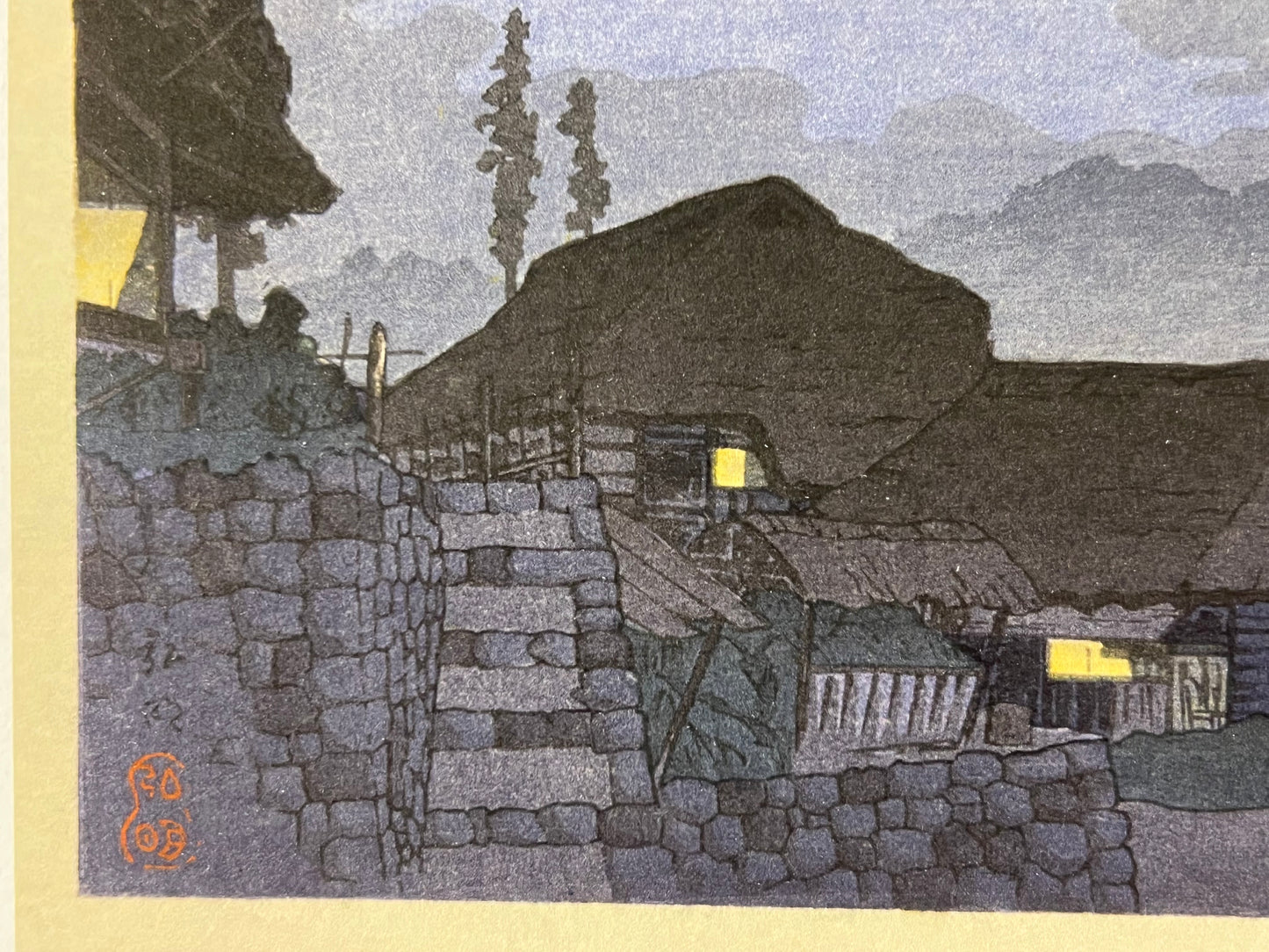 Shotei Takahashi Giclee Woodblock Print Mt Fuji from Mitsukubo 7.5" x 11"