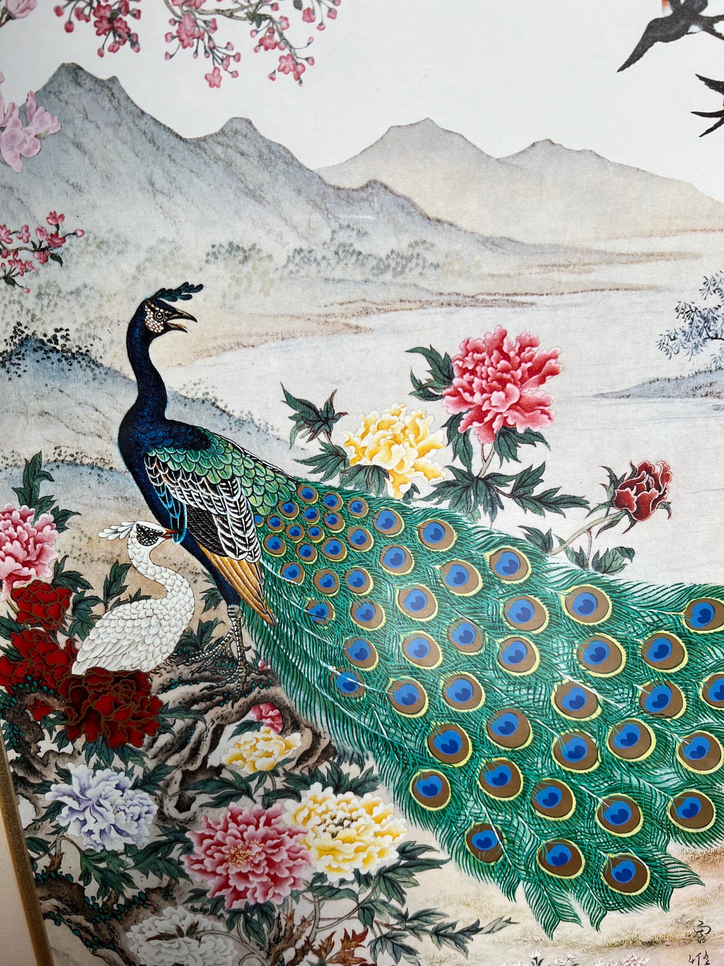 Wei Tseng Yang Framed Print "The Awakening of Spring" 17"x30"
