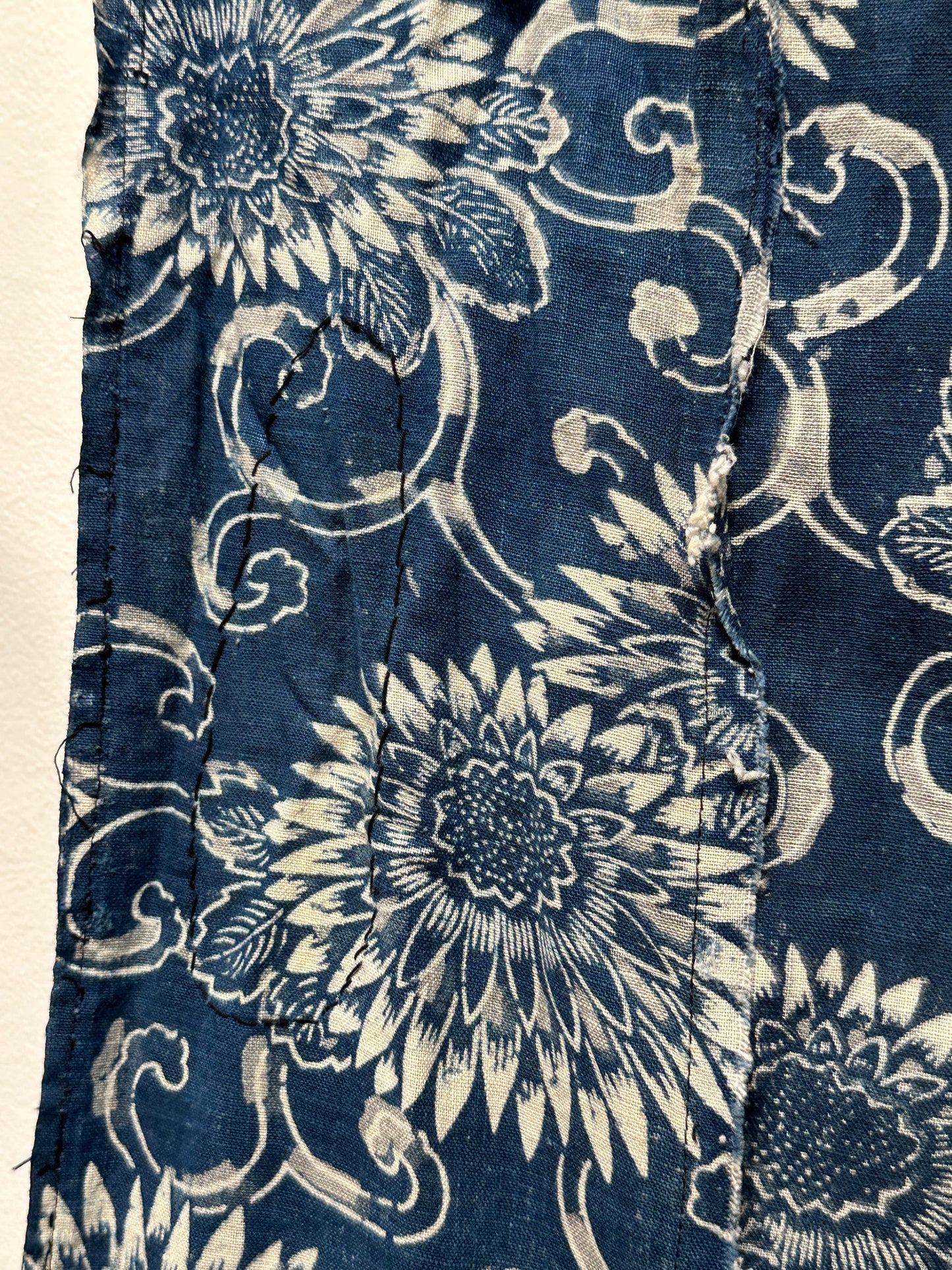 Antique Japanese 19th Century Textile - Katazome Indigo  38"x72" #70