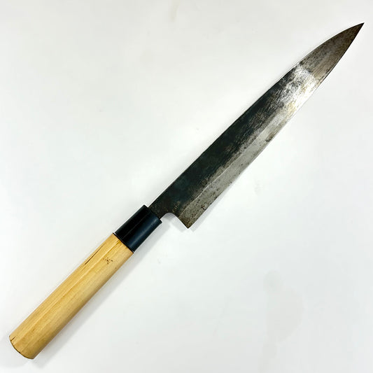 Vintage Japanese Chef's Sashimi Sushi Knife 8.5" Blade Laminated Samurai Steel