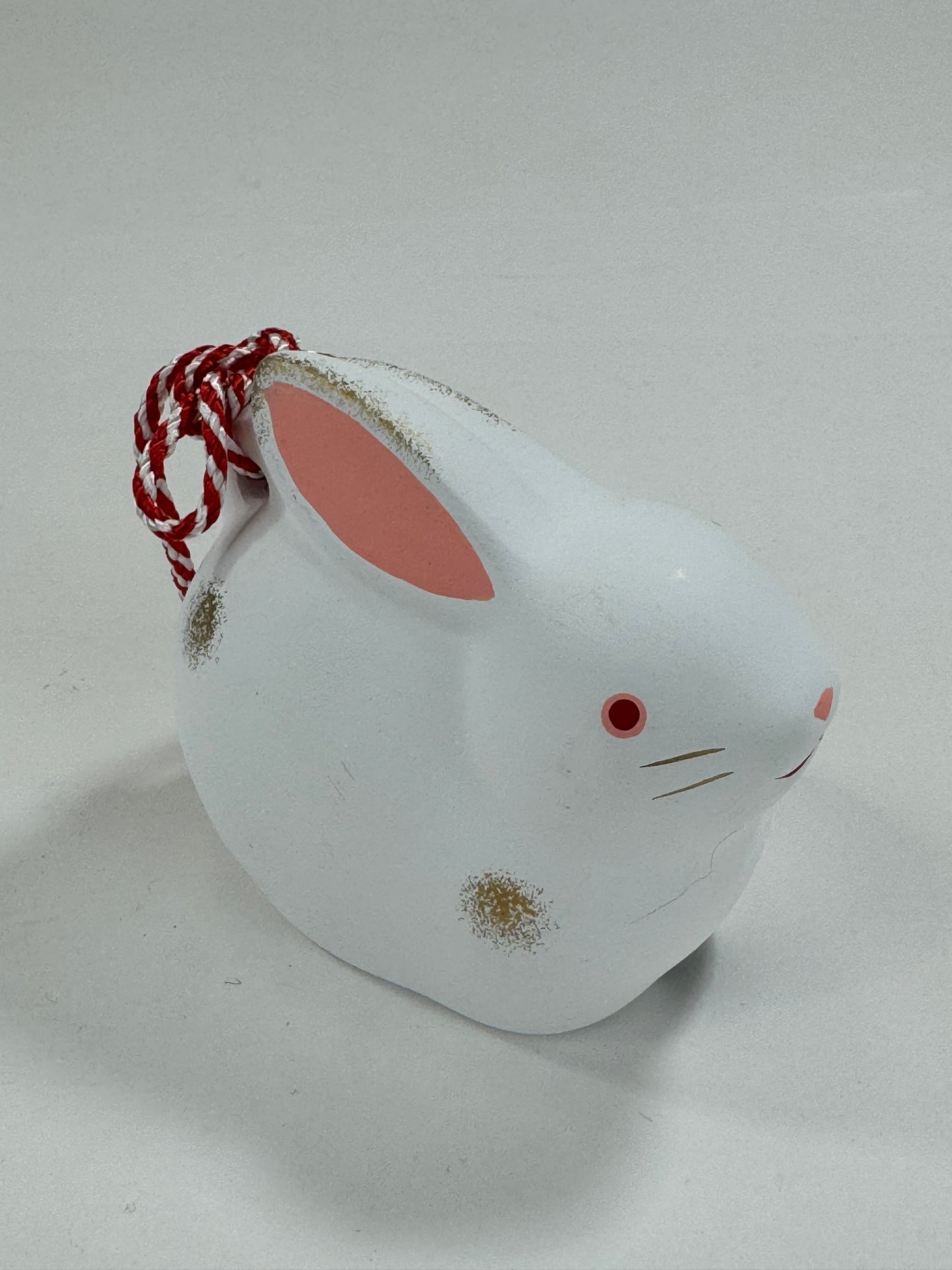 Japanese Zodiac Animal Rabbit Small Ceramic Bell 2”