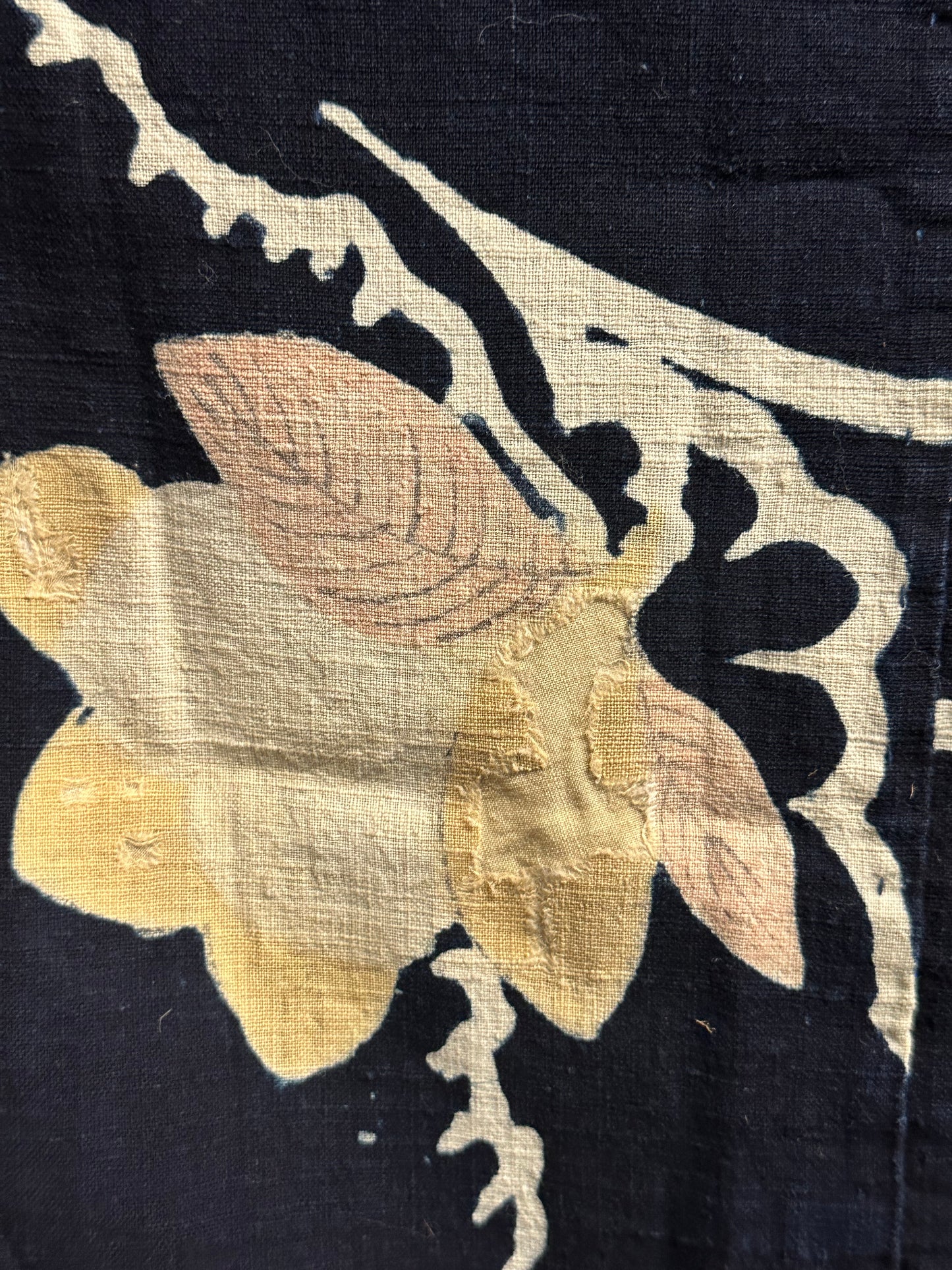 Antique Japanese 19th Century Textile - Tsutsugaki 51"x58"