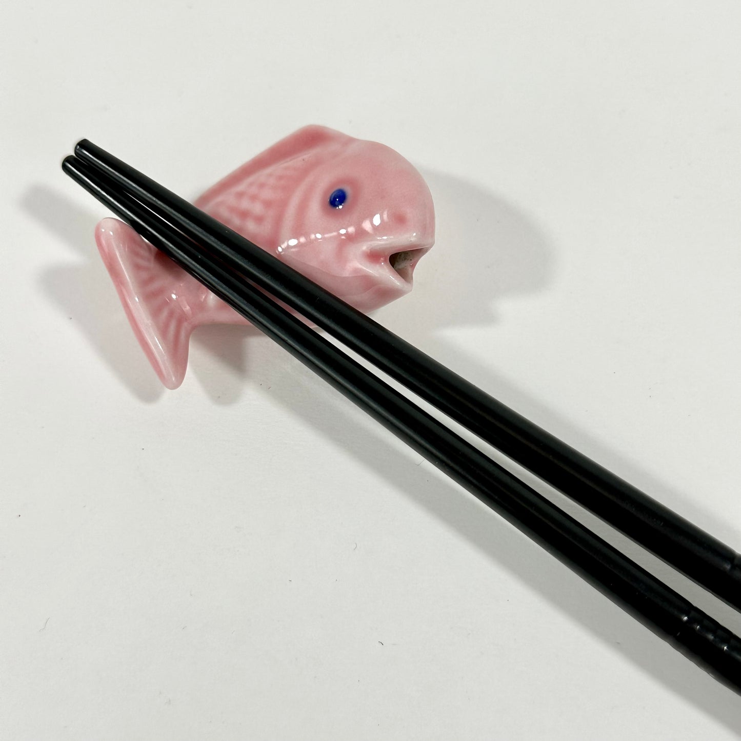 Vintage Japanese Ceramic Hashioki Chopstick Rest Hand Painted Showa Era ~3"L