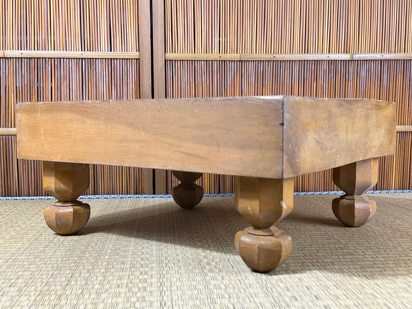Vintage Japanese Goban 3.5" (9cm) Thick Go Game Board Floor Board H8?