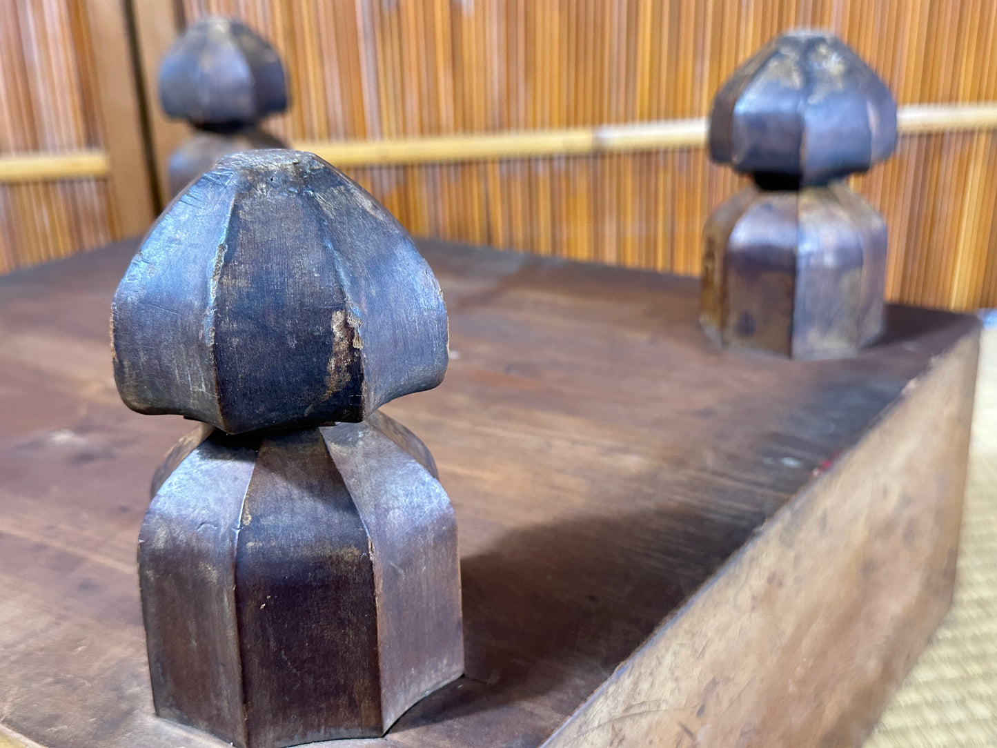 Vintage Japanese Goban 5.5" (14cm) Thick Go Game Board Floor Board D4