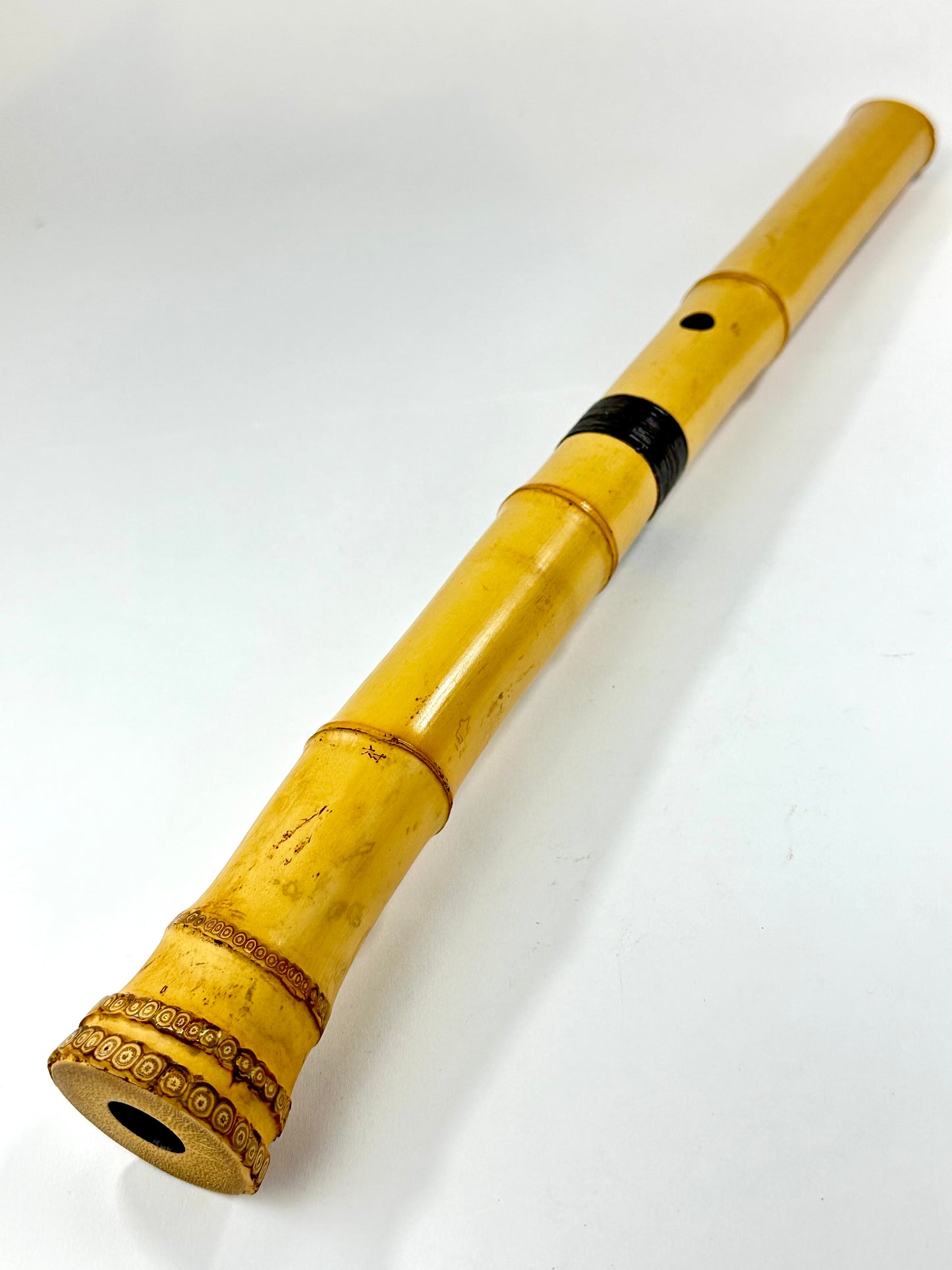 Vintage Shakuhachi Bamboo Jiari Flute Showa Era c1970's Playable Condition 2piece