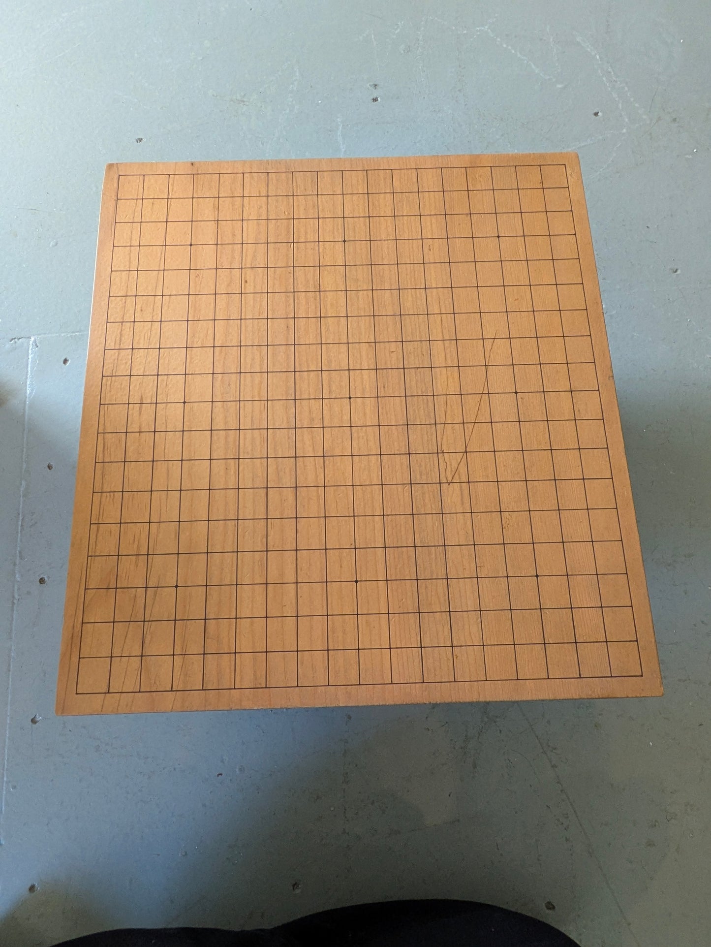 Very Rare Japanese Goban Genuine Miyazaki KAYA Signed Go Table Board 10"H
