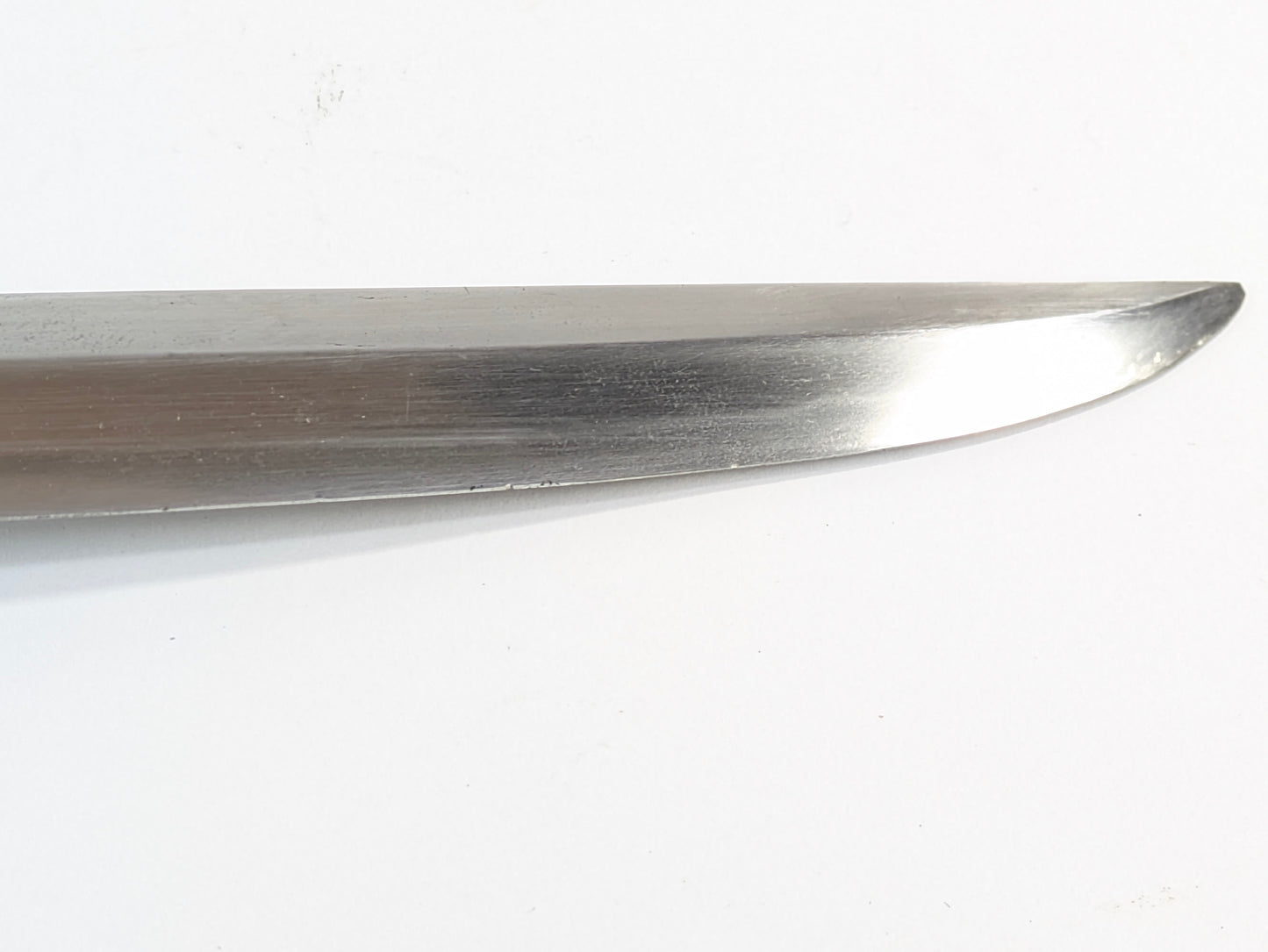 Antique Japanese Tanto – Edo Period – Deer and Pine Fittings, Arrowhead Tsuba, Black Lacquer Saya LS122