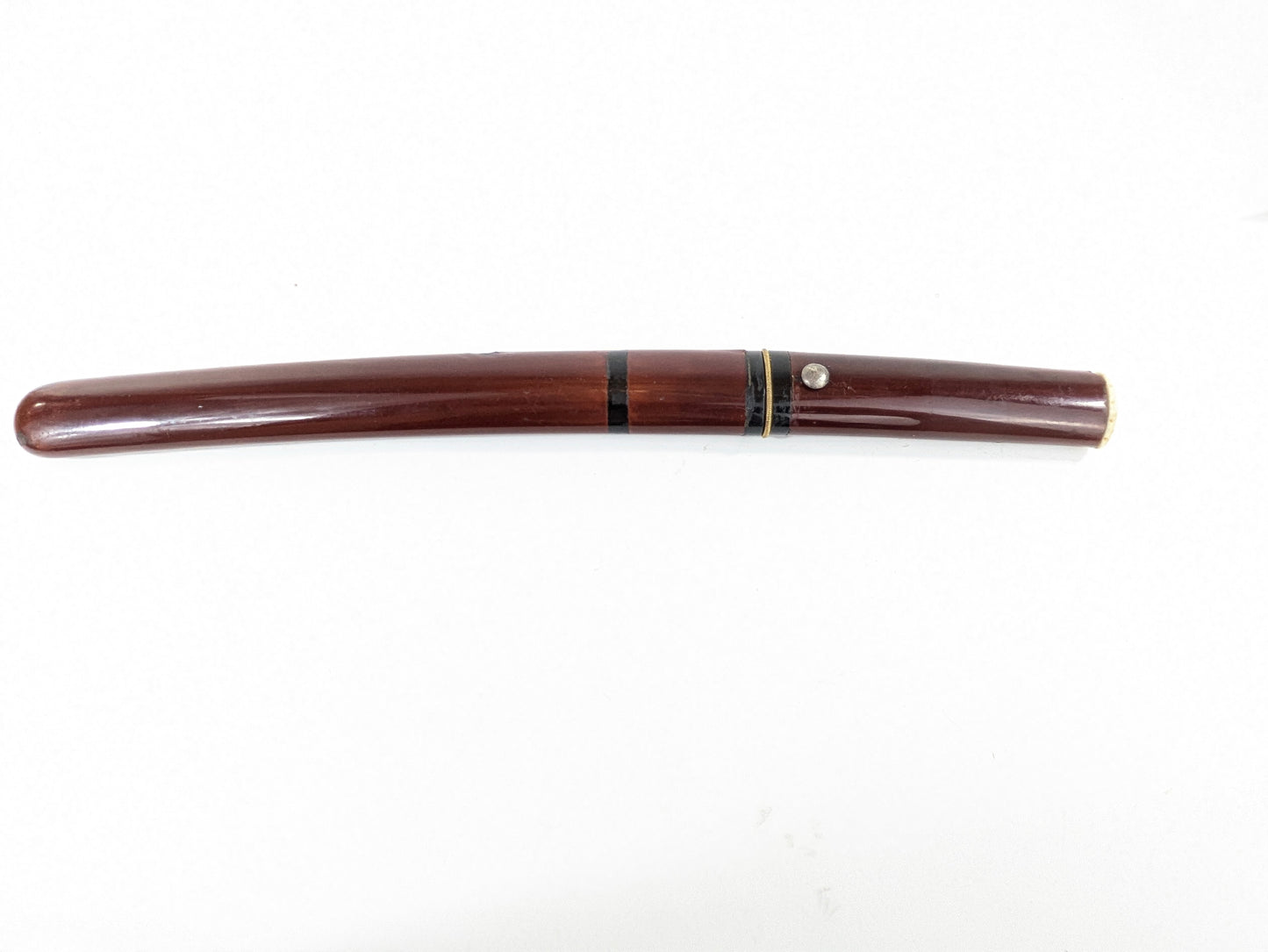 Japanese Edo Period or Earlier Signed “Kagemitsu” Tanto Samurai Sword in Red Sheath LS#101