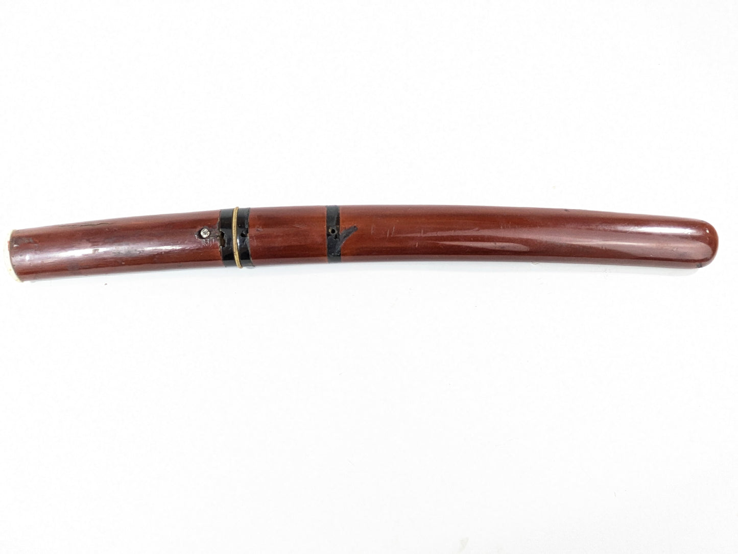 Japanese Edo Period or Earlier Signed “Kagemitsu” Tanto Samurai Sword in Red Sheath LS#101