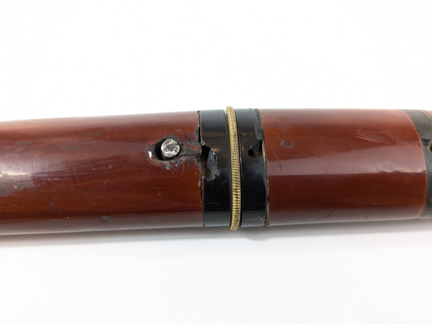 Japanese Edo Period or Earlier Signed “Kagemitsu” Tanto Samurai Sword in Red Sheath LS#101