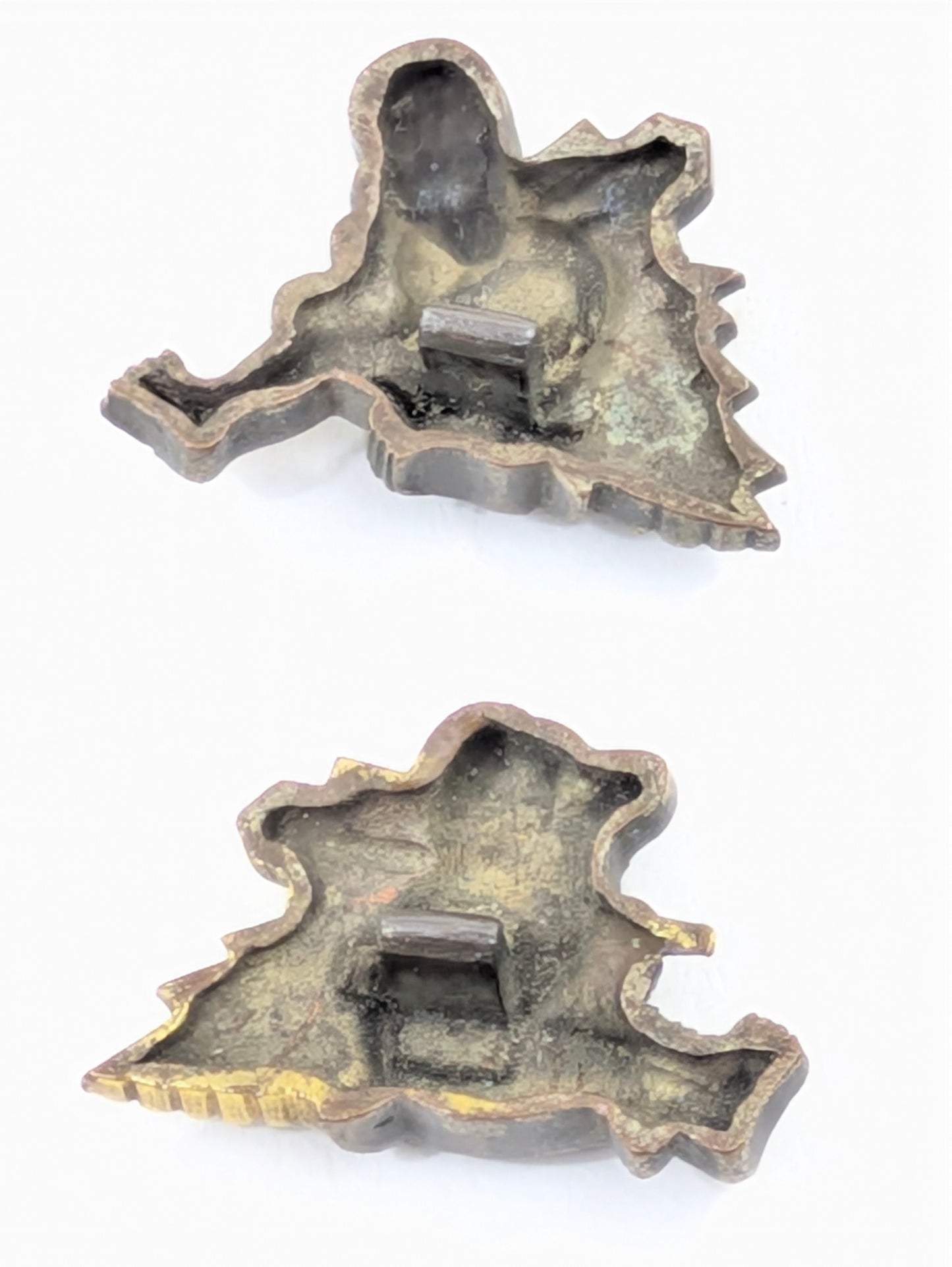 Menuki – Monkeys with Tools Japan, Edo period Copper alloy with gilt details  LS063