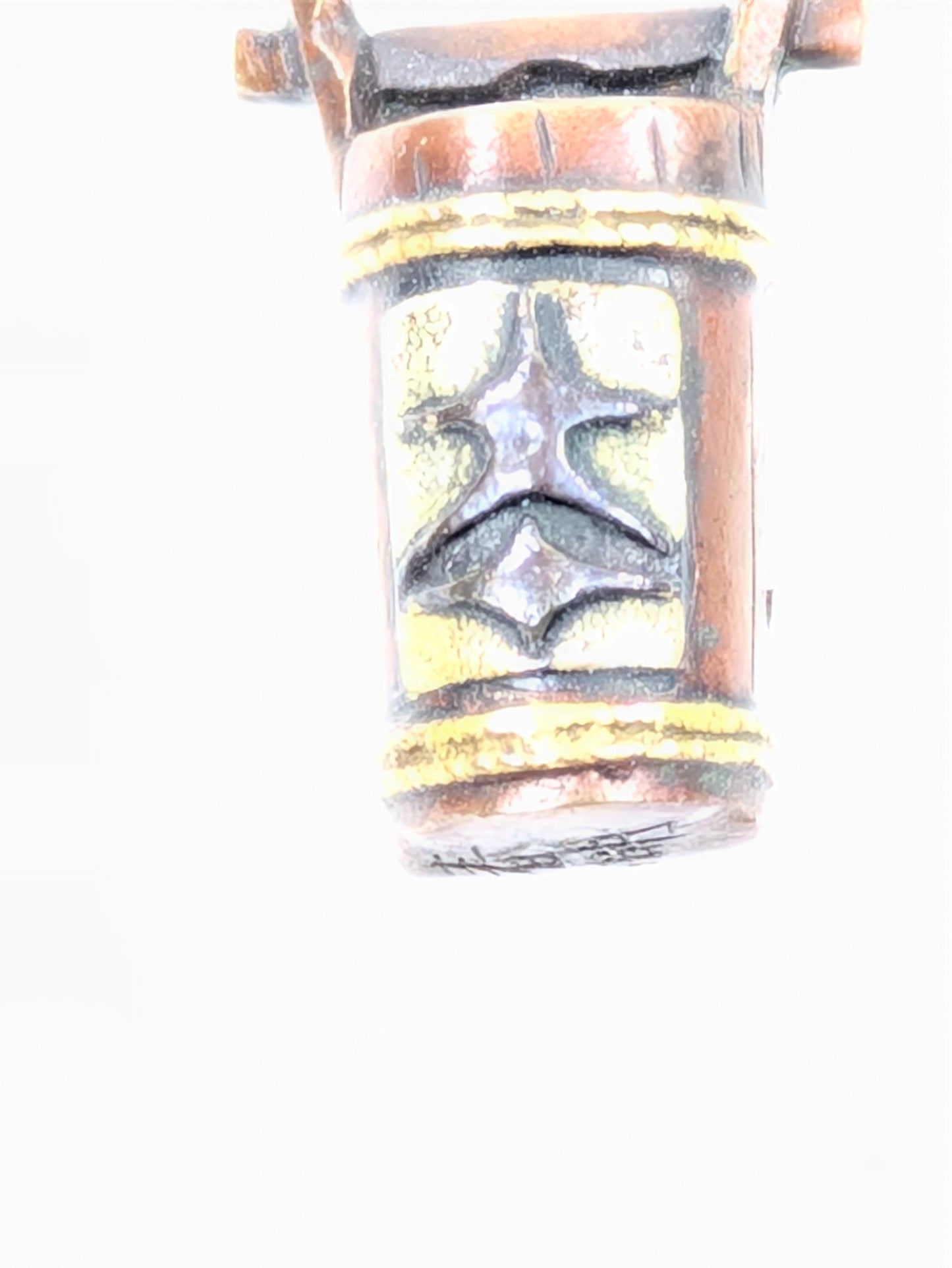 Antique Japanese Menuki Pair Signed Fish & Bucket Motifs Edo period (17th–19thC) LS218