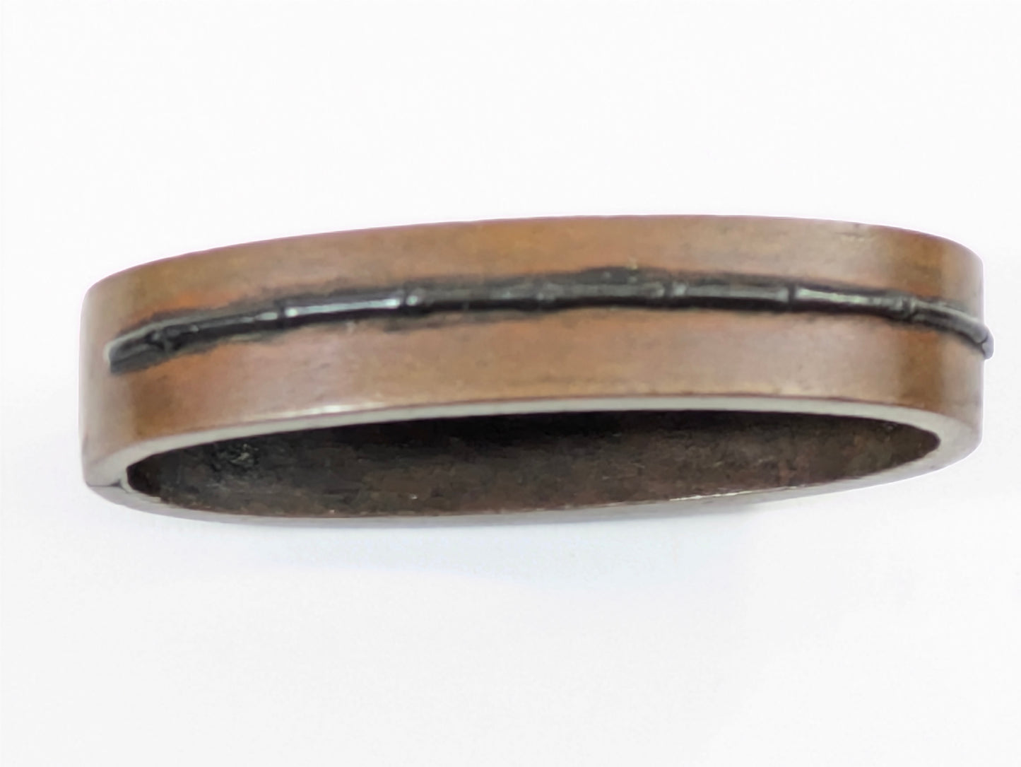 LS#110 FUCHI/KASHIRA 18-19th C Japanese Edo Antique Koshirae Sword Fitting “Insects“