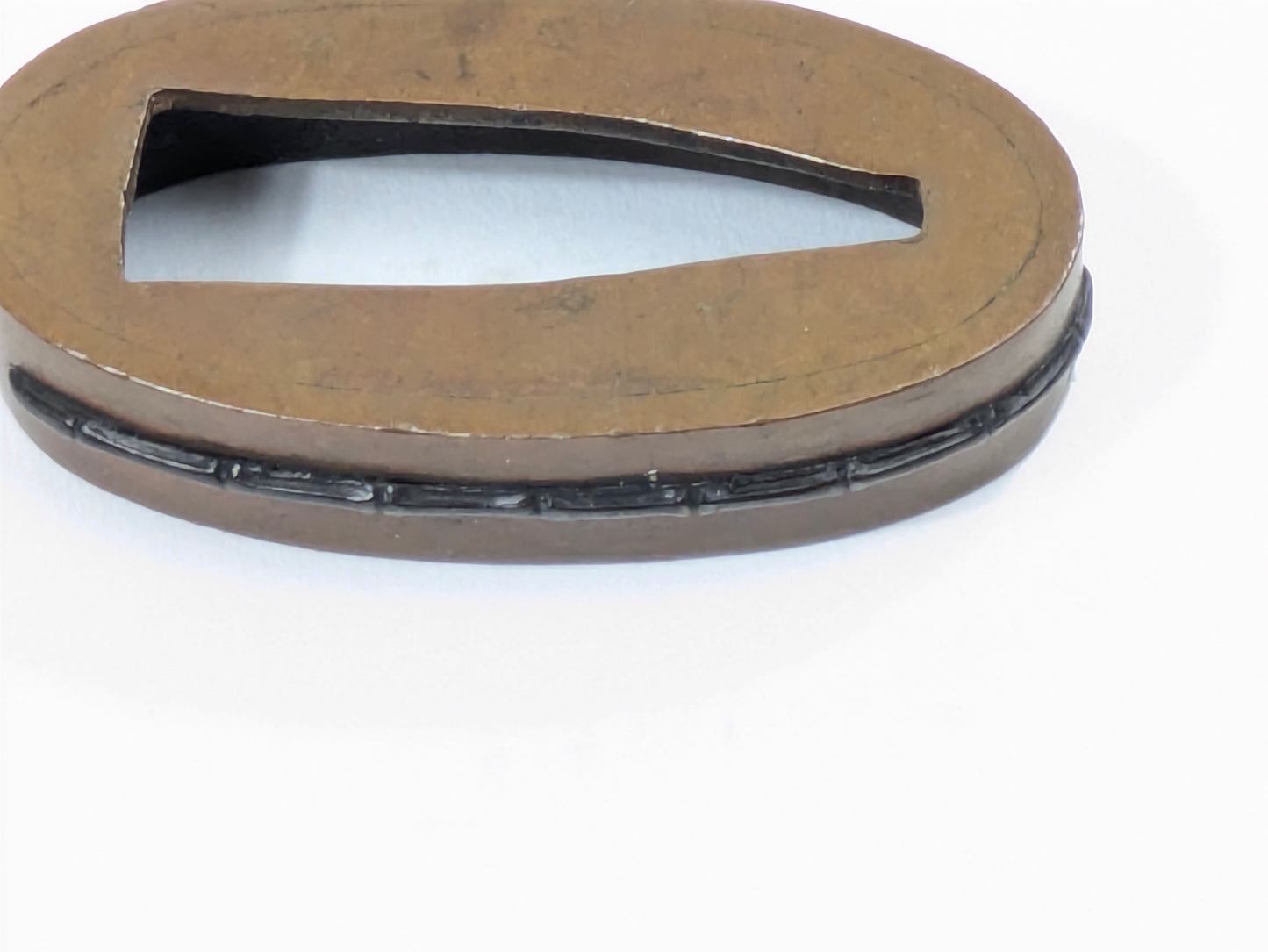 LS#110 FUCHI/KASHIRA 18-19th C Japanese Edo Antique Koshirae Sword Fitting “Insects“