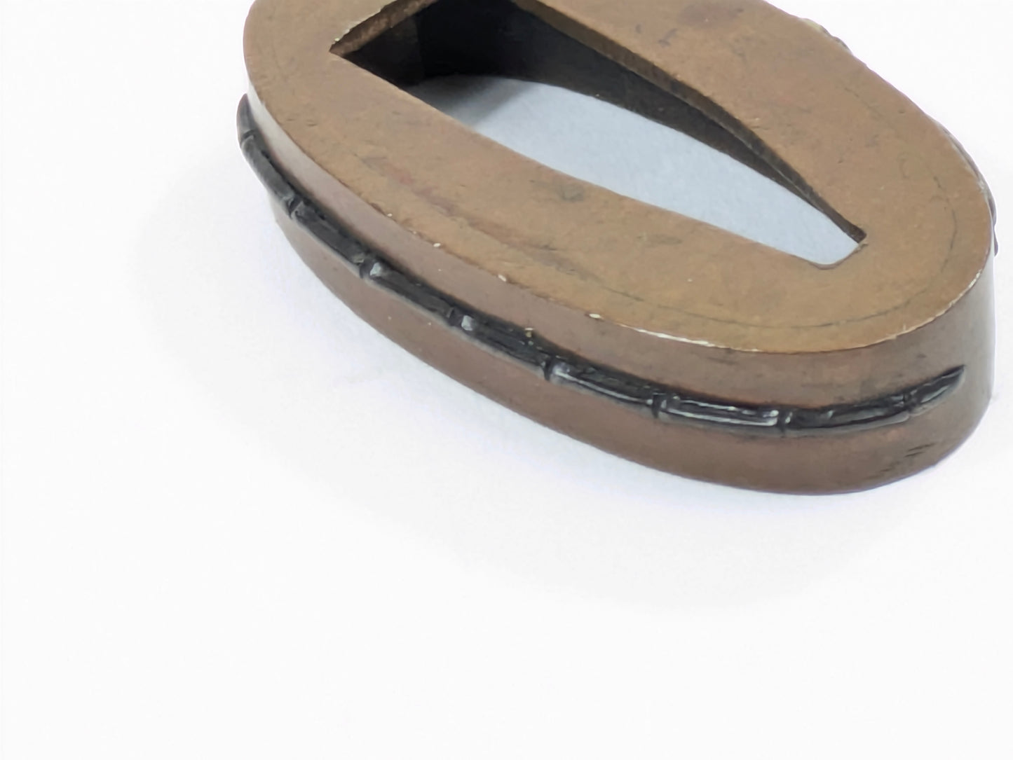 LS#110 FUCHI/KASHIRA 18-19th C Japanese Edo Antique Koshirae Sword Fitting “Insects“