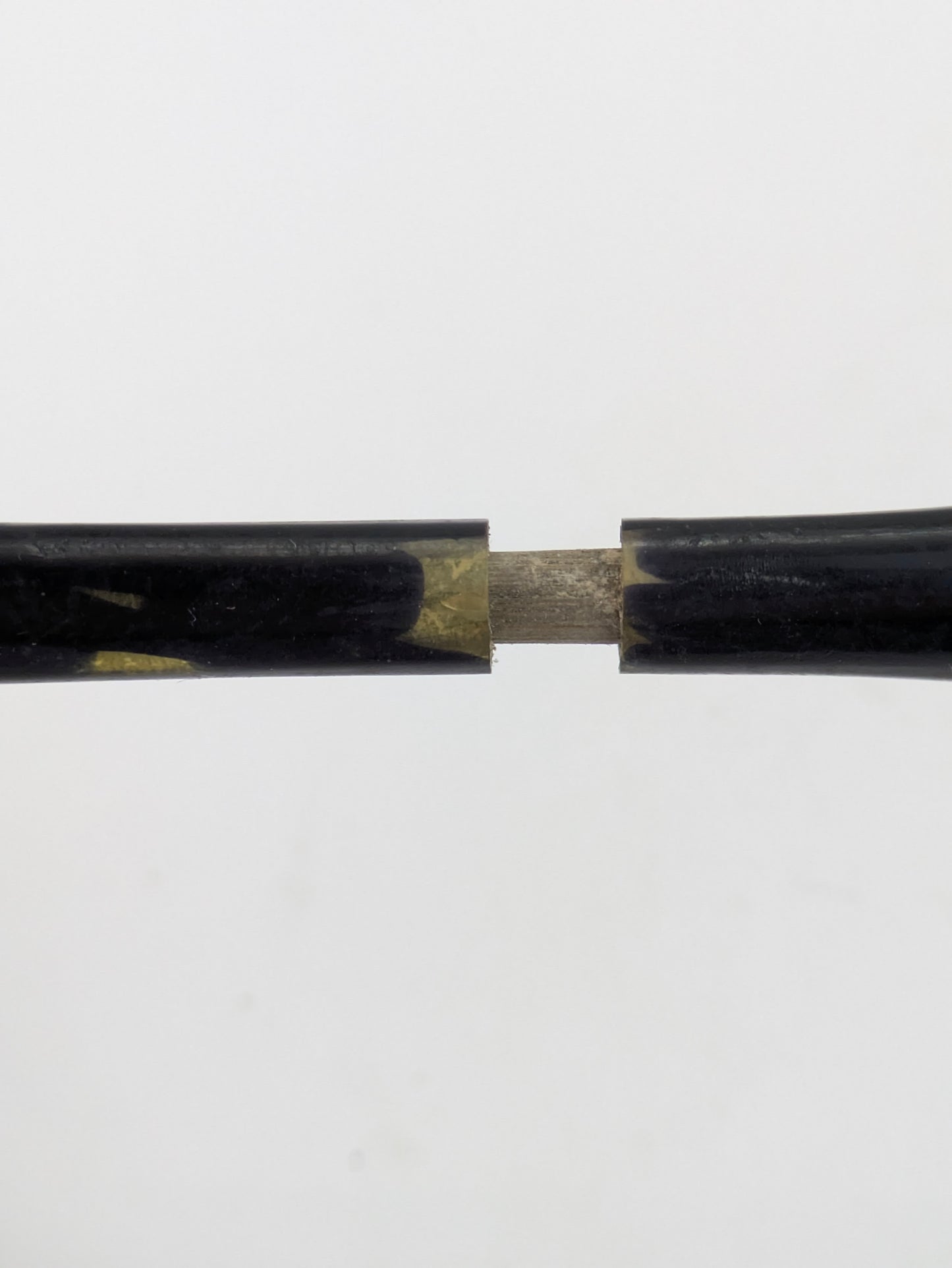 Antique Japanese Kogai Hairpin Bamboo Maki-e Chrysanthemum, c.1880