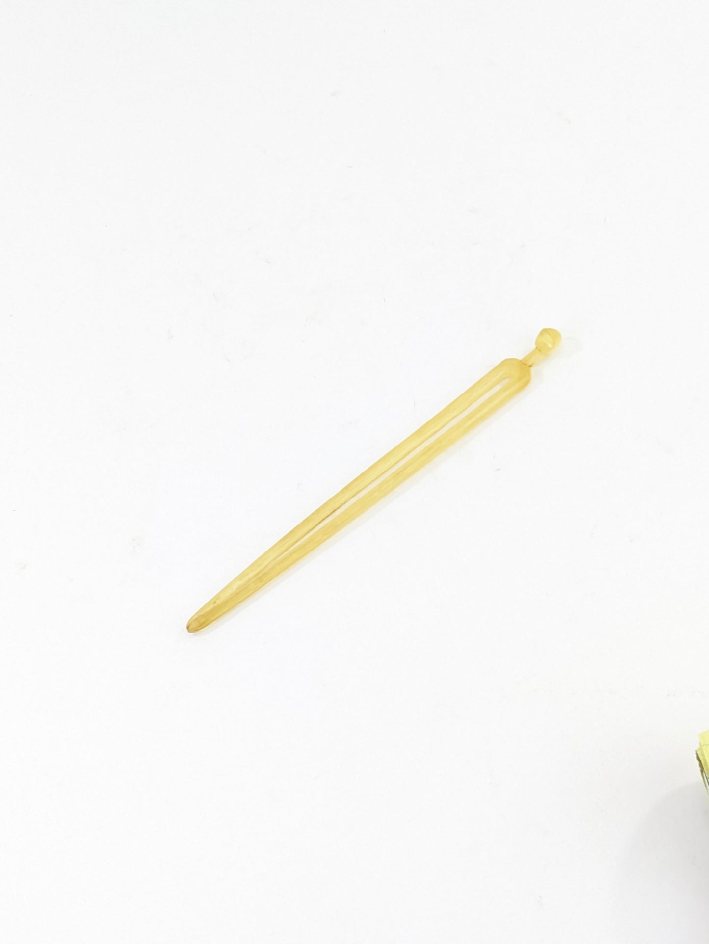 Vintage Japanese Kanzashi Hairpin Clear Amber Resin 5½"