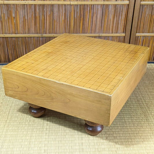 Vintage Japanese Kaya-Clad (11.5cm) Floor Go Board – 4-Sun Class, Late Showa–Early Heisei Era  I9