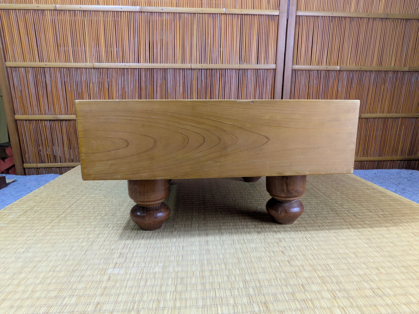 Vintage Japanese Kaya-Clad (11.5cm) Floor Go Board – 4-Sun Class, Late Showa–Early Heisei Era  I9