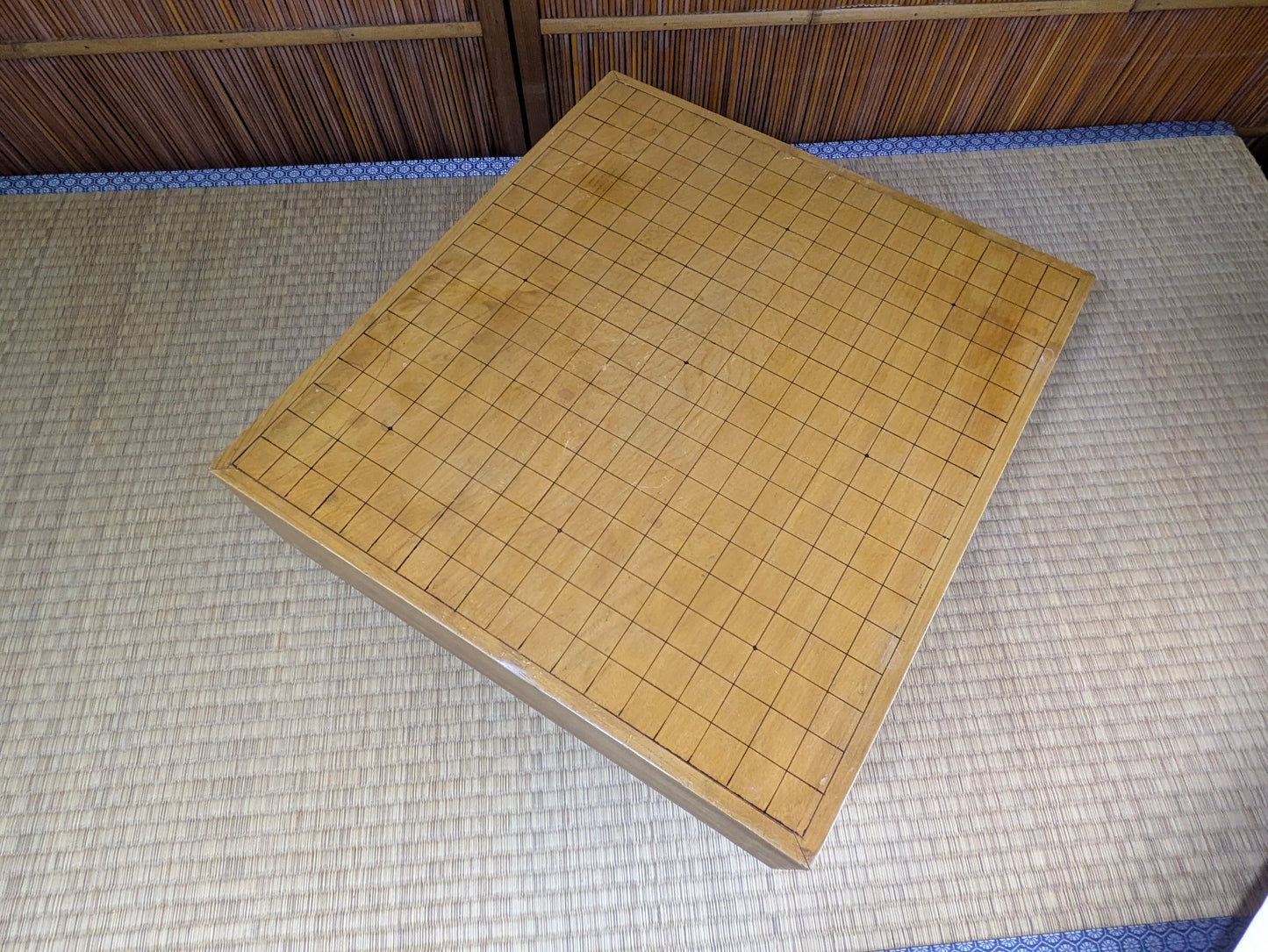 Vintage Japanese Kaya-Clad (11.5cm) Floor Go Board – 4-Sun Class, Late Showa–Early Heisei Era  I9