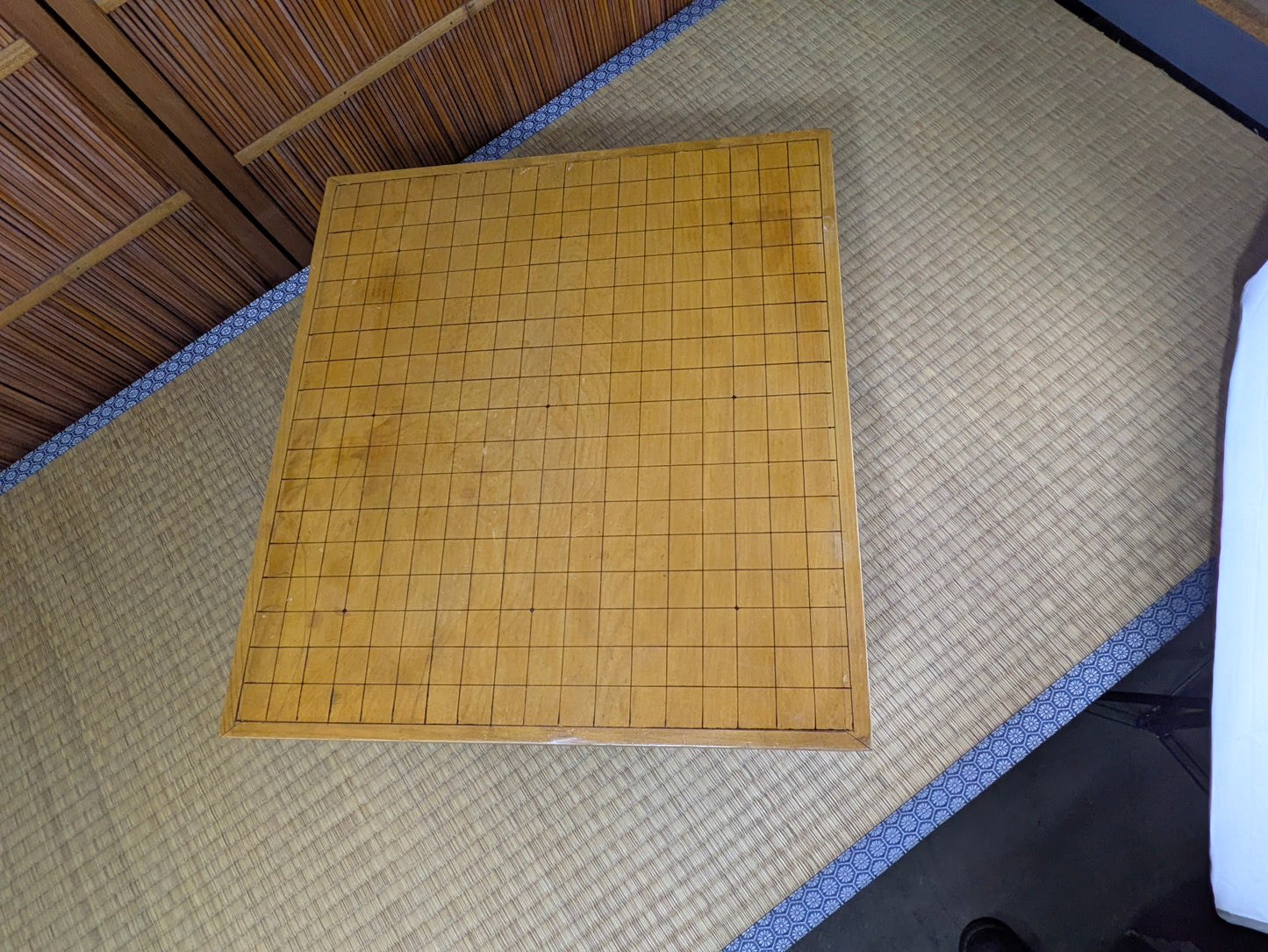 Vintage Japanese Kaya-Clad (11.5cm) Floor Go Board – 4-Sun Class, Late Showa–Early Heisei Era  I9