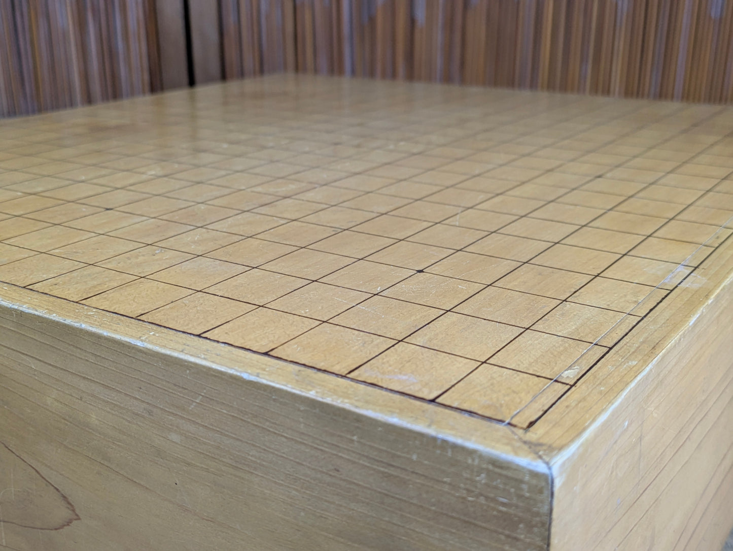 Vintage Japanese Kaya-Clad (11.5cm) Floor Go Board – 4-Sun Class, Late Showa–Early Heisei Era  I9