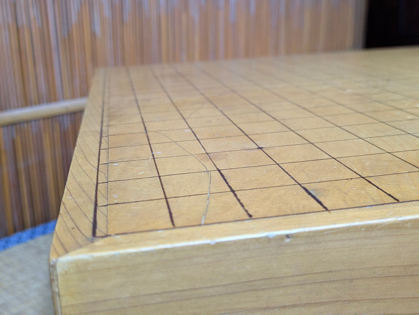 Vintage Japanese Kaya-Clad (11.5cm) Floor Go Board – 4-Sun Class, Late Showa–Early Heisei Era  I9