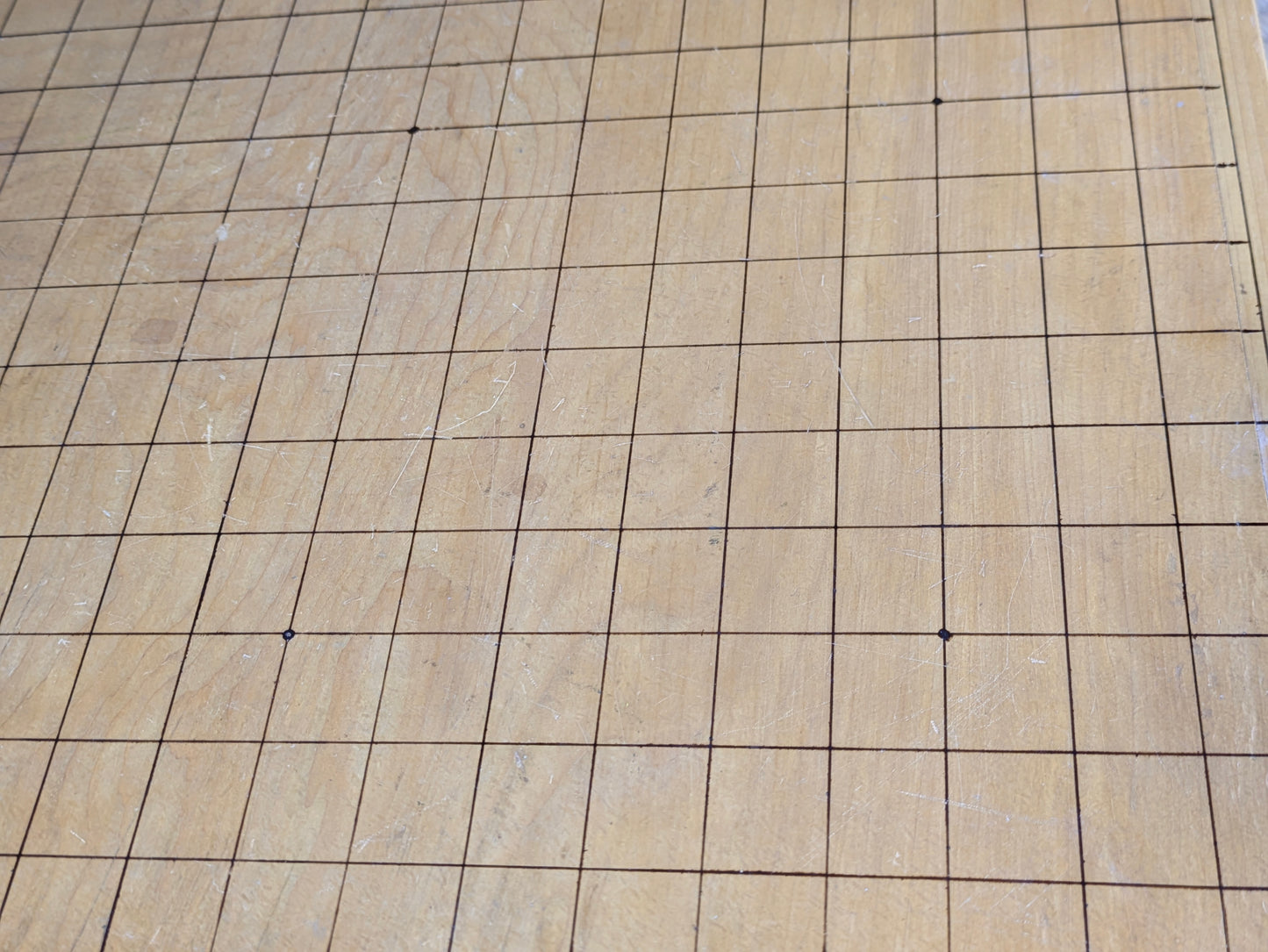 Vintage Japanese Kaya-Clad (11.5cm) Floor Go Board – 4-Sun Class, Late Showa–Early Heisei Era  I9