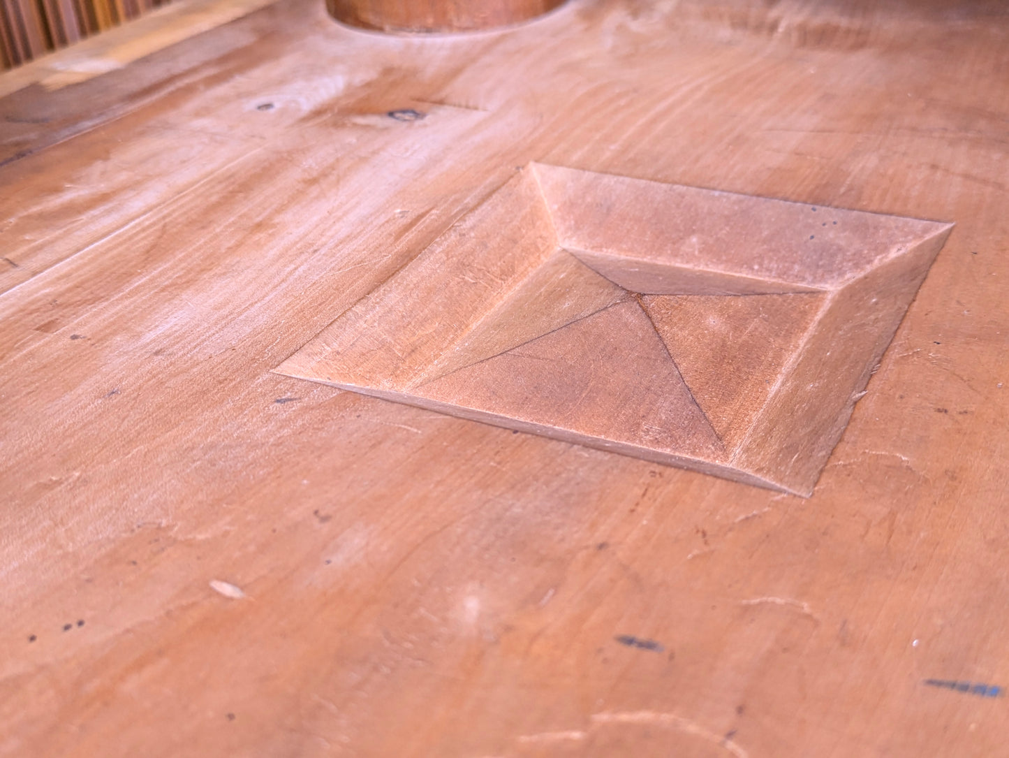 Vintage Japanese Kaya-Clad (11.5cm) Floor Go Board – 4-Sun Class, Late Showa–Early Heisei Era  I9